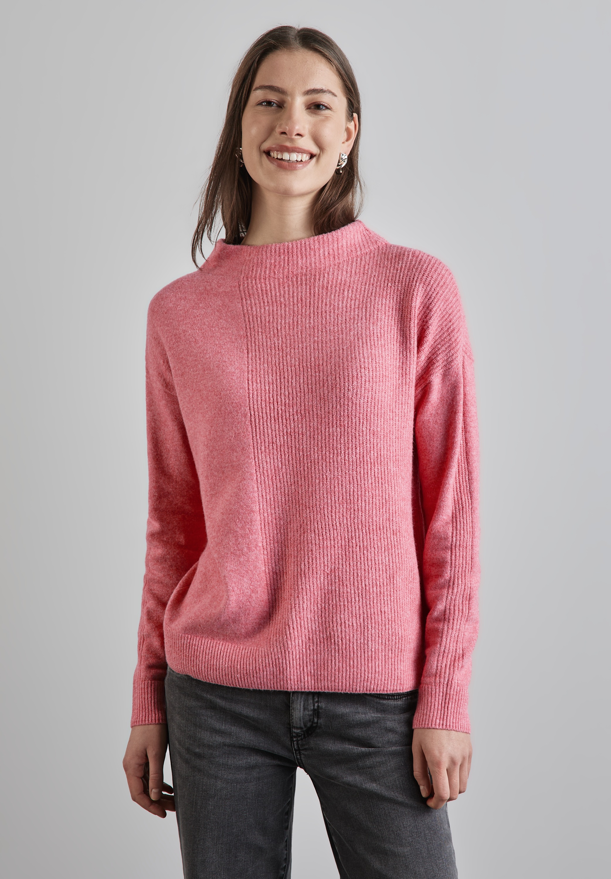 STREET ONE Strickpullover, im soften Baumwoll-Mix günstig online kaufen