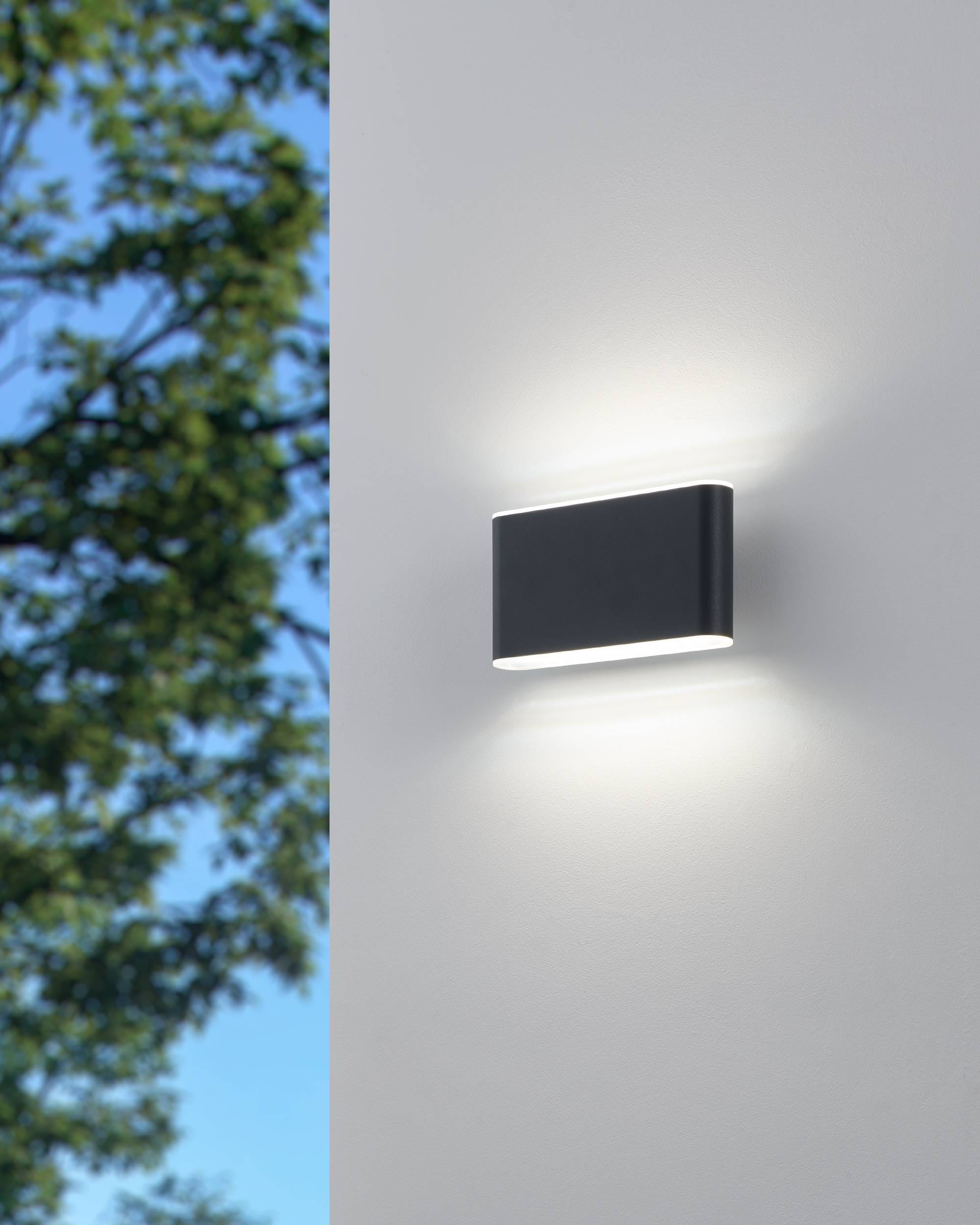 EGLO Wandleuchte »Grutti Wandlampe, Außenlampe, Wand Außenbeleuchtung, Aluminium, IP65« LED-Modul 1 Stk. Kaltweiß | Neutralweiß | Warmweiß