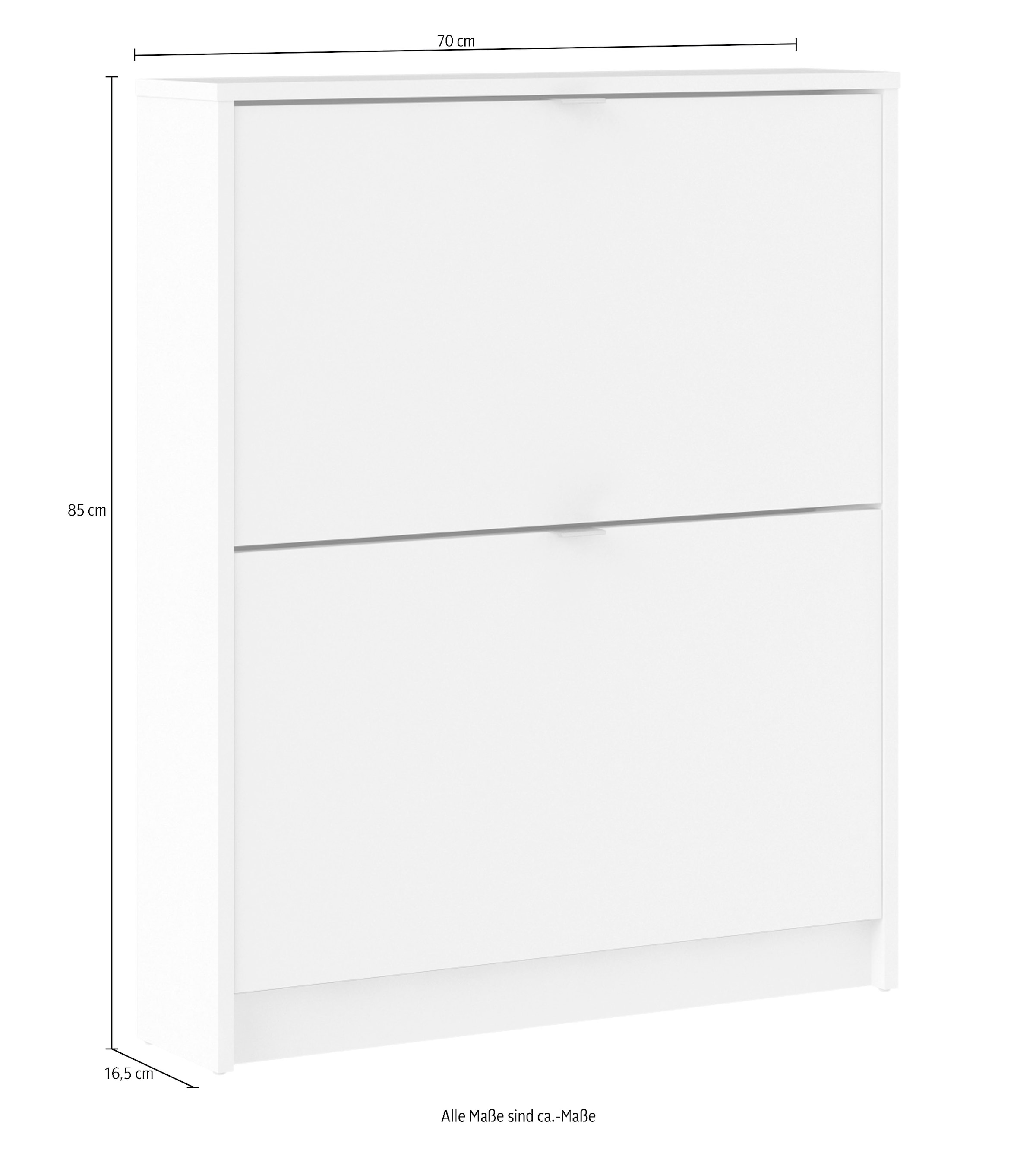 INOSIGN Schuhschrank »Shoes Schuhaufbewahrung, Schuhkommode, Schuhregal,«, mit zwei Klappen, 1 Boden, Höhe 85 cm, ca. 6 Paar Schuhe
