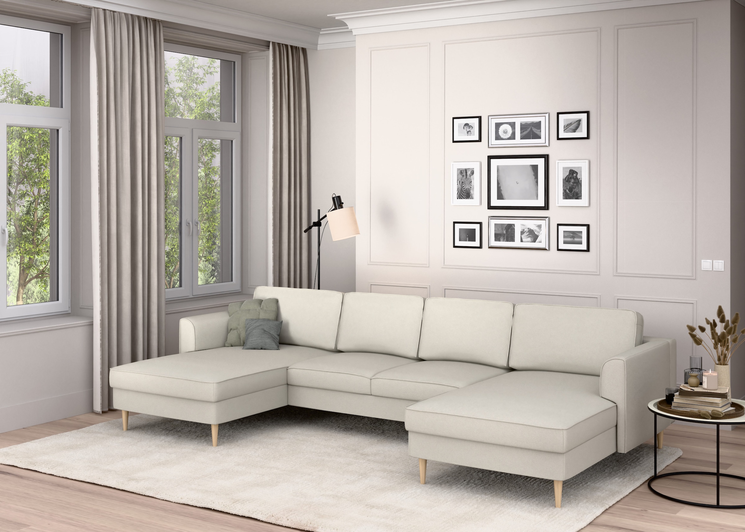 Home affaire Wohnlandschaft "Booster Couch wahlweise mit Schlaffunktion und günstig online kaufen