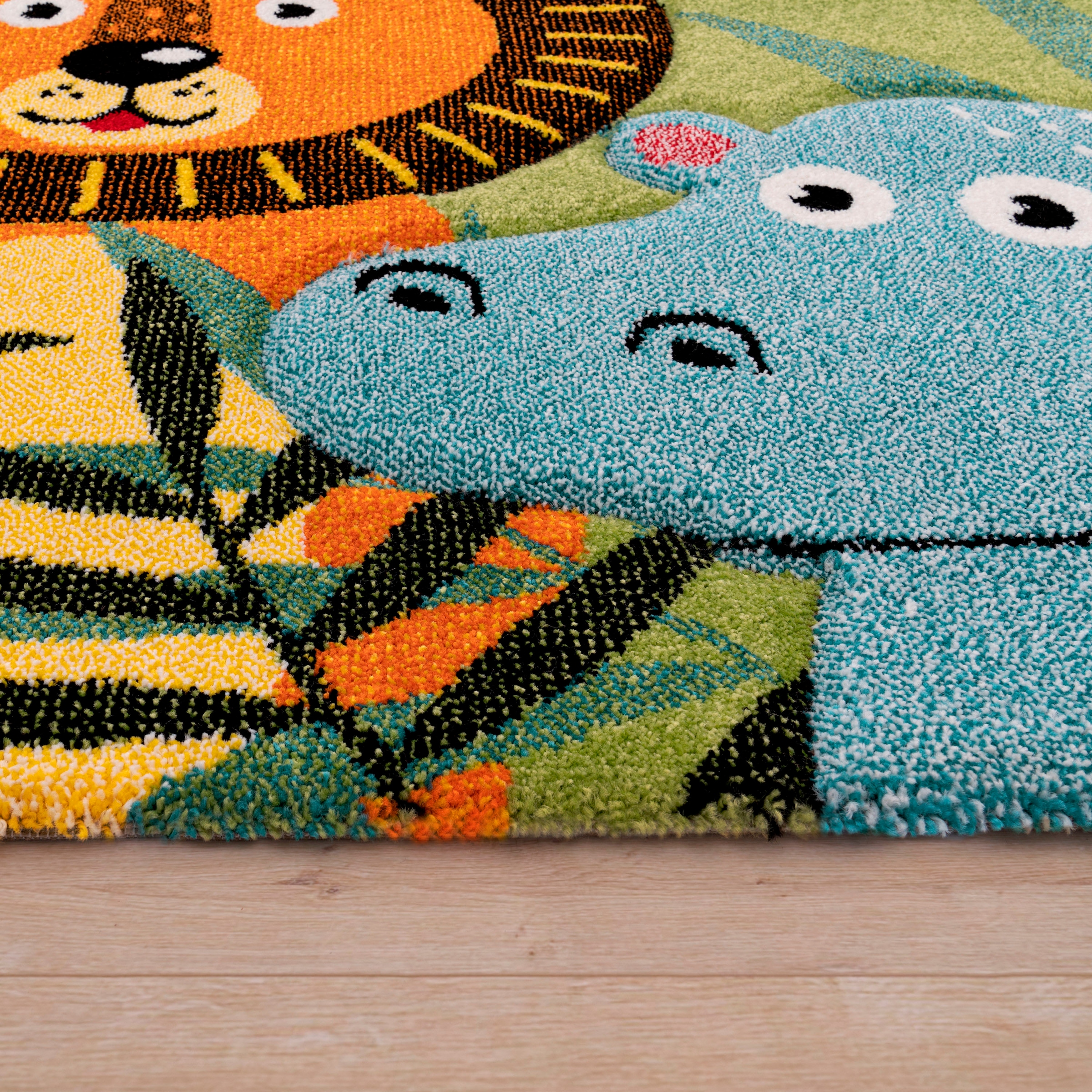 Paco Home Kinderteppich »Diamond BAUR rechteckig, Rechnung Tier Motiv, auf 650«, buntes niedliches Kinderzimmer Spielteppich, | 3D-Design