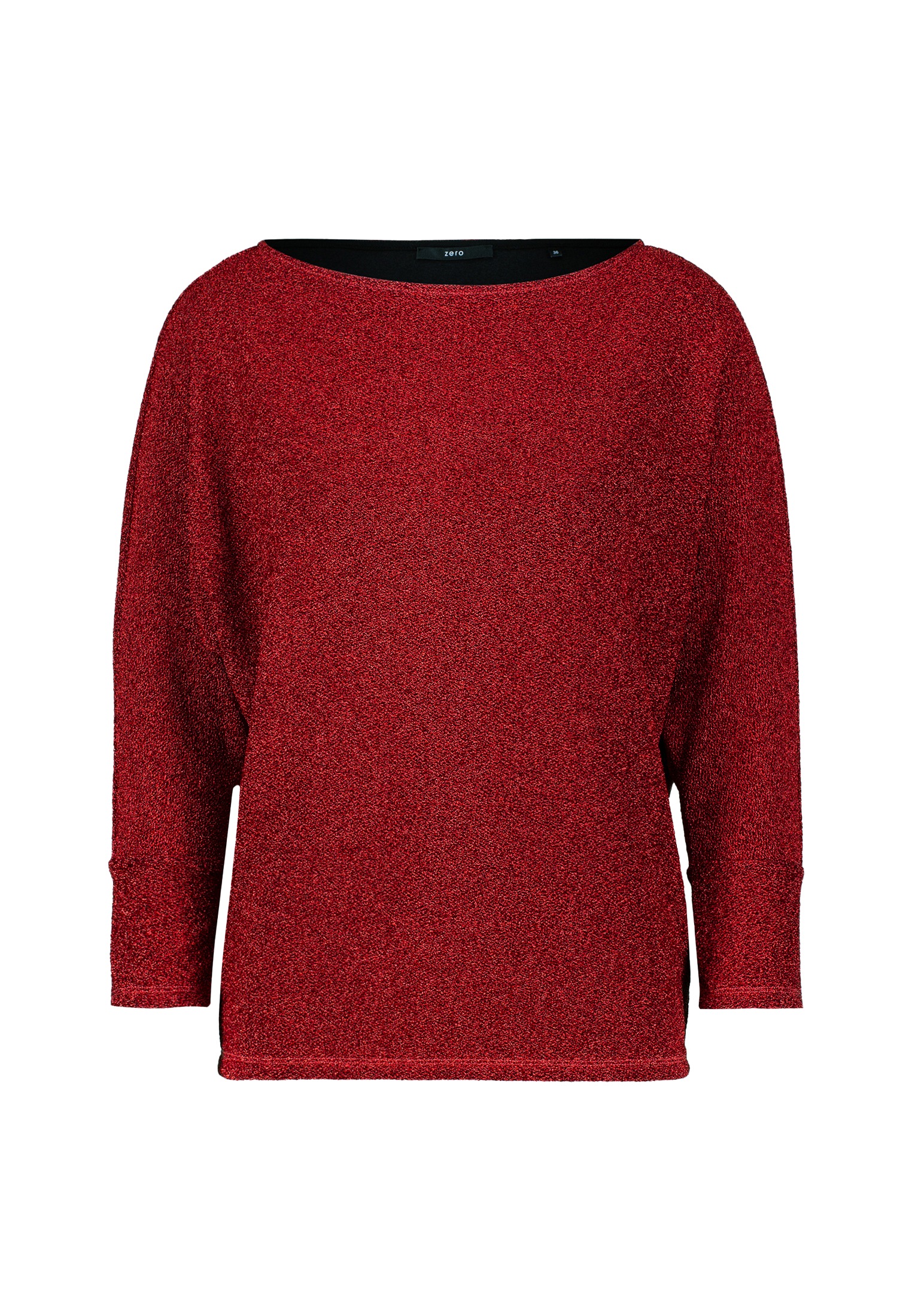 Zero 3/4-Arm-Shirt »zero Jerseyshirt mit Glitzereffekt«, (1 tlg.), Plain/ohne Details