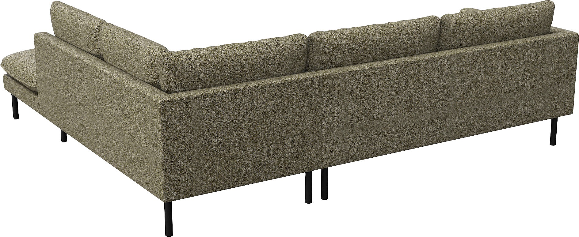 FLEXLUX Ecksofa »Bolzano Designsofa, bequem durch Kaltschaum im Sitz, L-Form«, lose Sitz -& Rückenkissen, hohe Füße