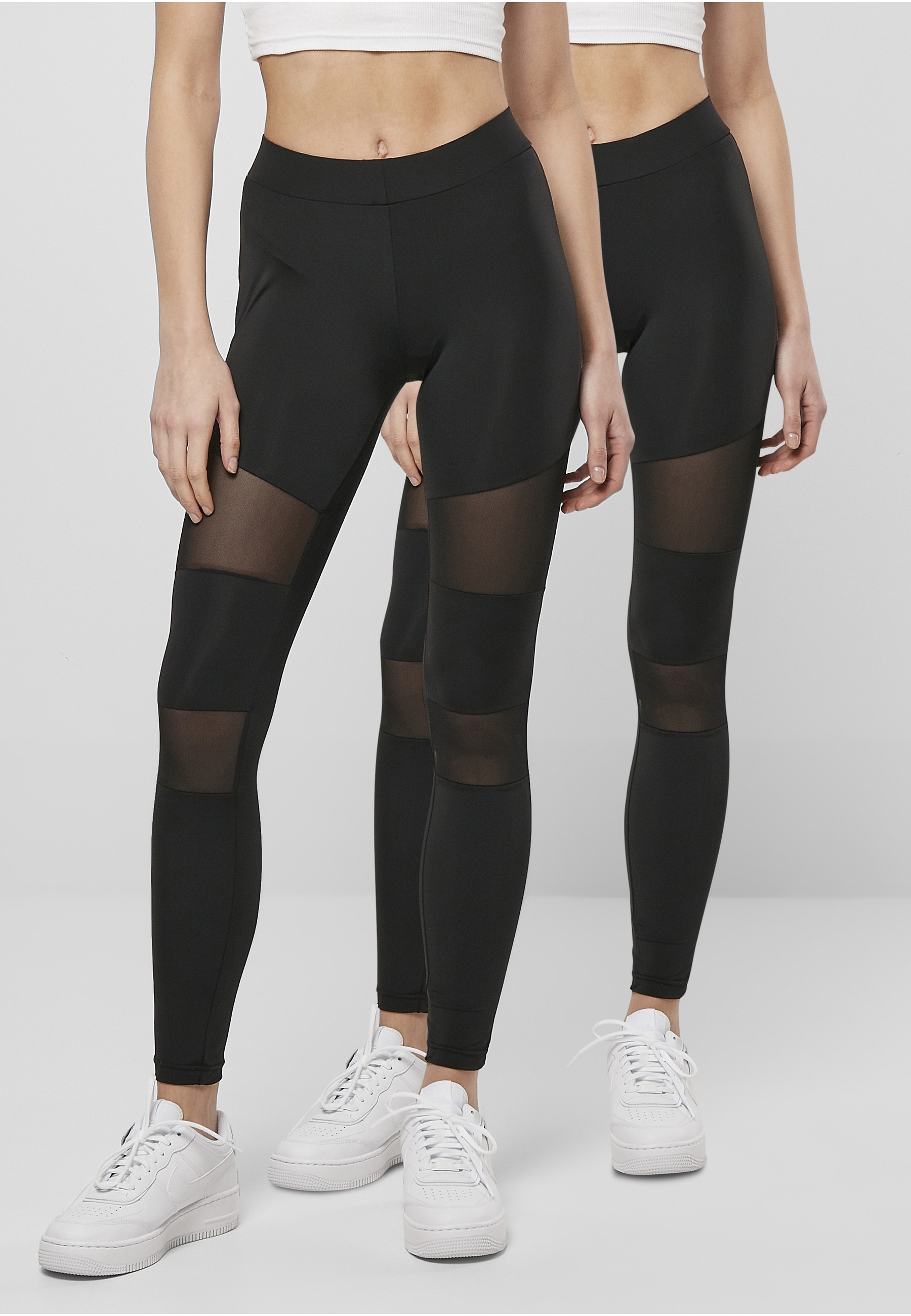 URBAN CLASSICS Leggings »Urban Classics Damen Ladies Tech Mesh Leggings 2-Pack«