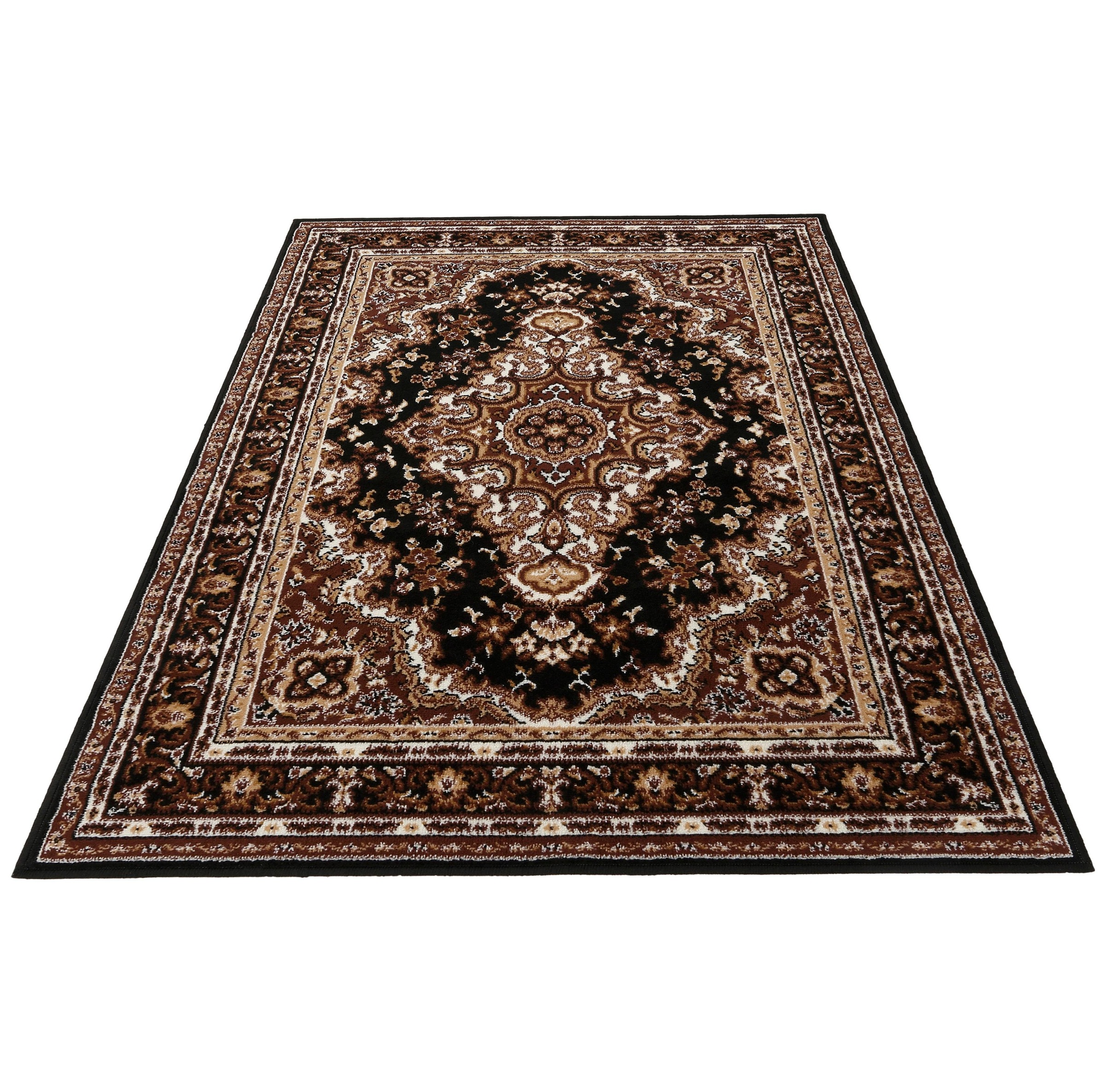 Teppich OTTO HOME "Oriental, Made in Belgium" Gr. 2, braun, B:80cm H:7mm L:150cm, Kunstfaser, Teppiche, Teppich, Orient-Optik, mit Bordüre, Teppich, Kurzflor, Weich, Kundenliebling 3
