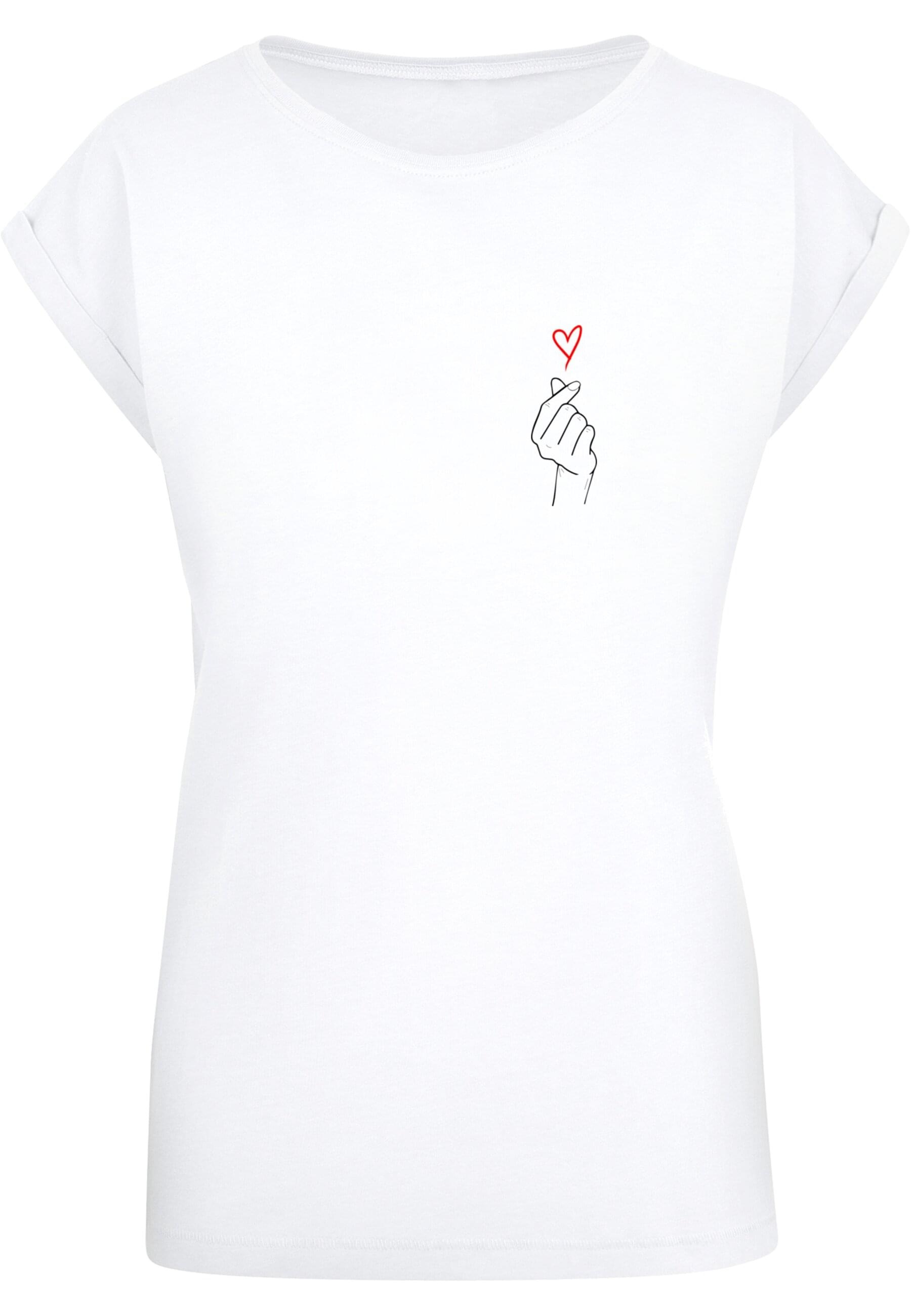 Merchcode T-Shirt "Merchcode Damen Ladies K Heart Extended Shoulder Tee" günstig online kaufen