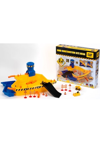 Spielzeug-Radlader »Caterpilar CAT Sandbaustelle Mega«, (Set, 28 tlg.)