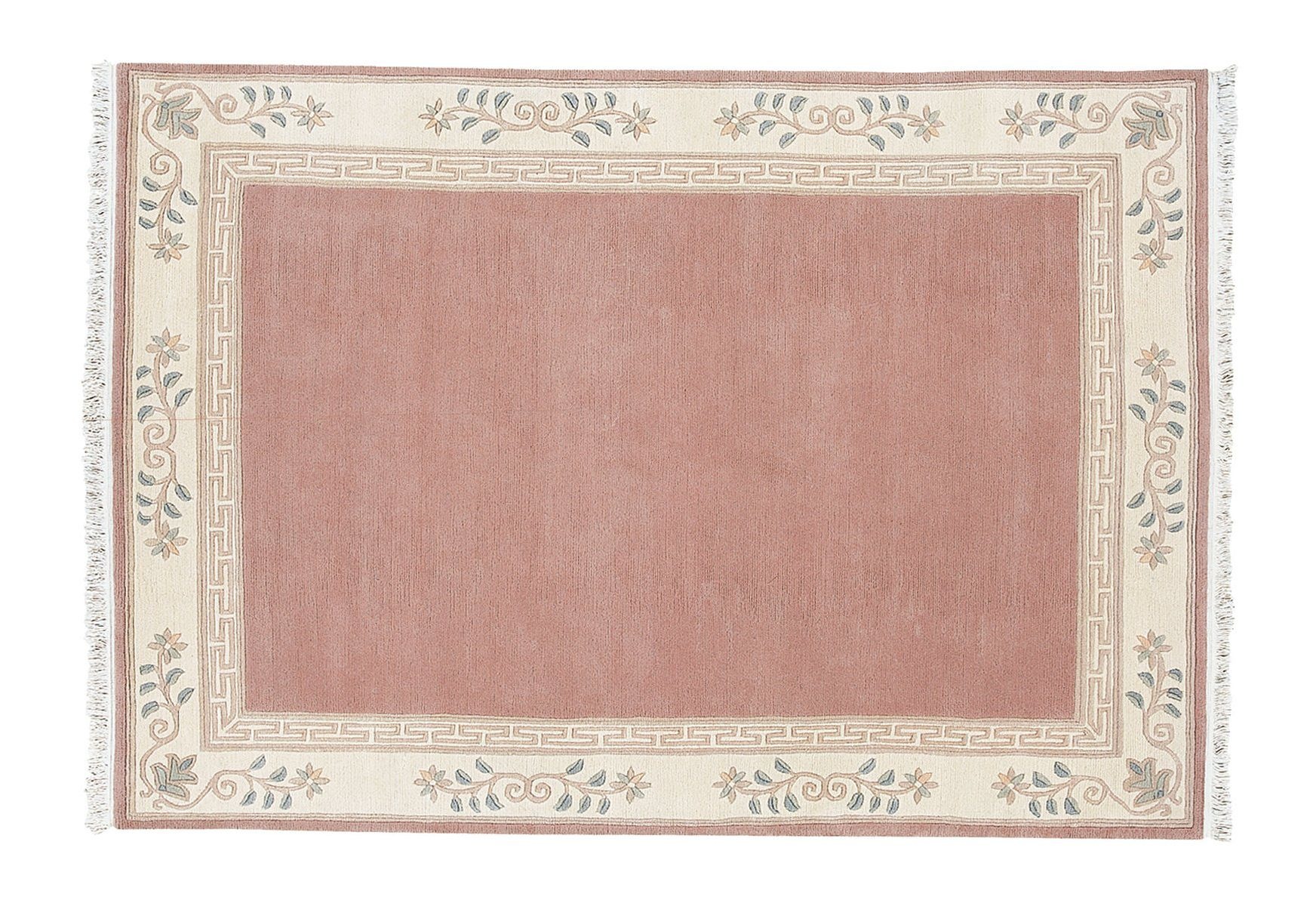 LUXOR living Wollteppich »Adour«, rechteckig, 18 mm Höhe, reine Wolle, handgeknüpft, mit Bordüre und Fransen, Wohnzimmer