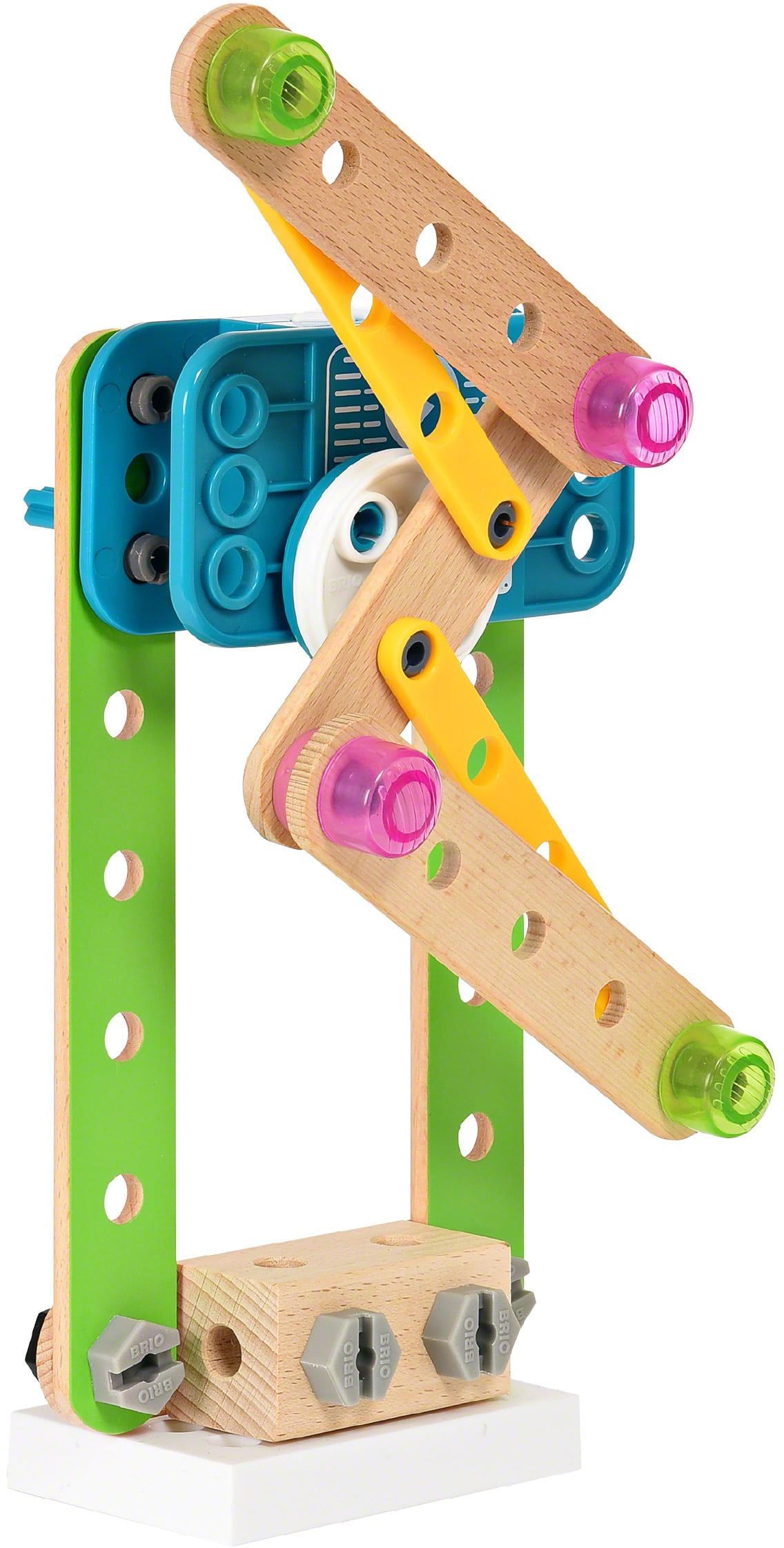 BRIO® Konstruktions-Spielset »Builder Motor-Set«, (121 St.), mit batteriebetreibenem Motor, FSC®- schützt Wald - weltweit