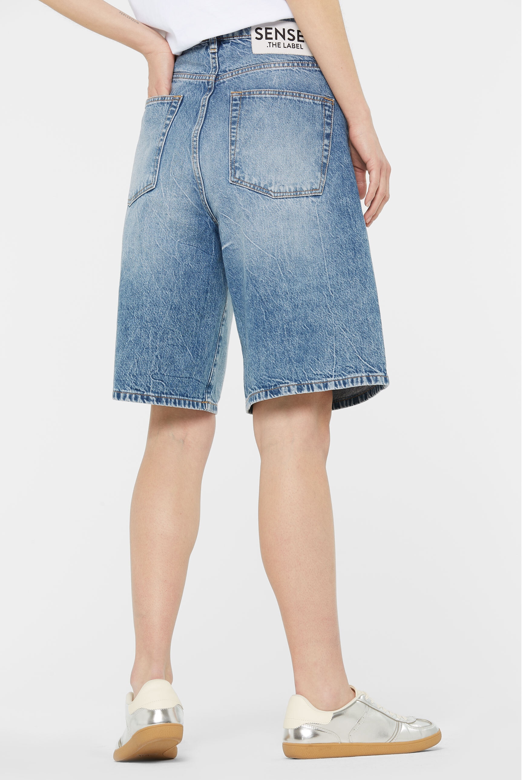 SENSES.THE LABEL Jeansshorts mit hoher Leibhöhe