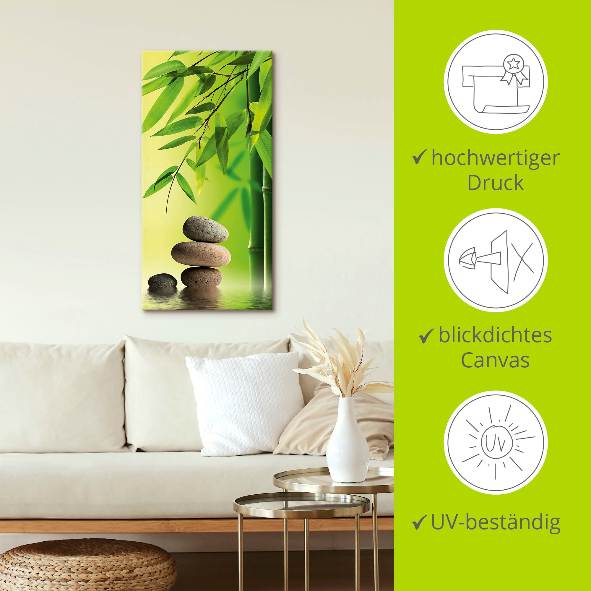 Artland Wandbild »Spa Stillleben«, Zen, (1 St.), als Leinwandbild, Poster in verschied. Größen