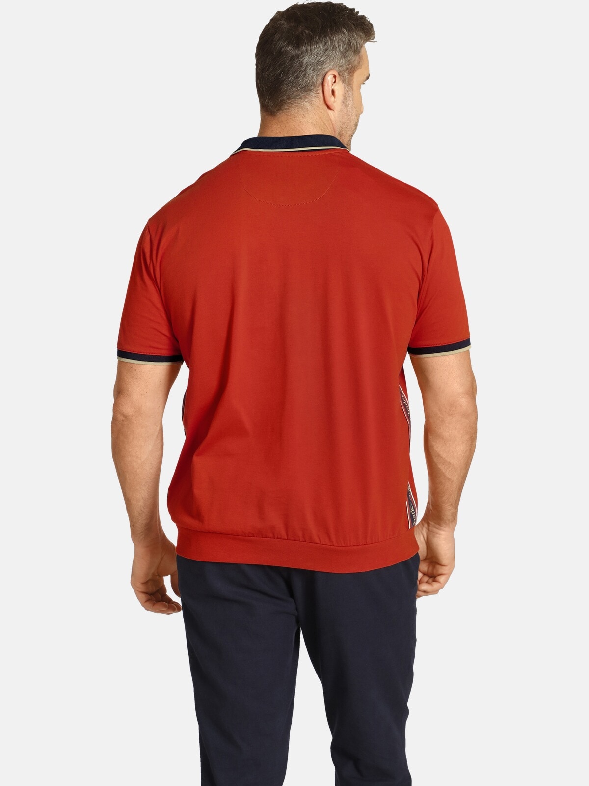 Charles Colby Poloshirt »Poloshirt EARL FIDDERS«, (1 tlg.), +Fit Kollektion, Seitenprint