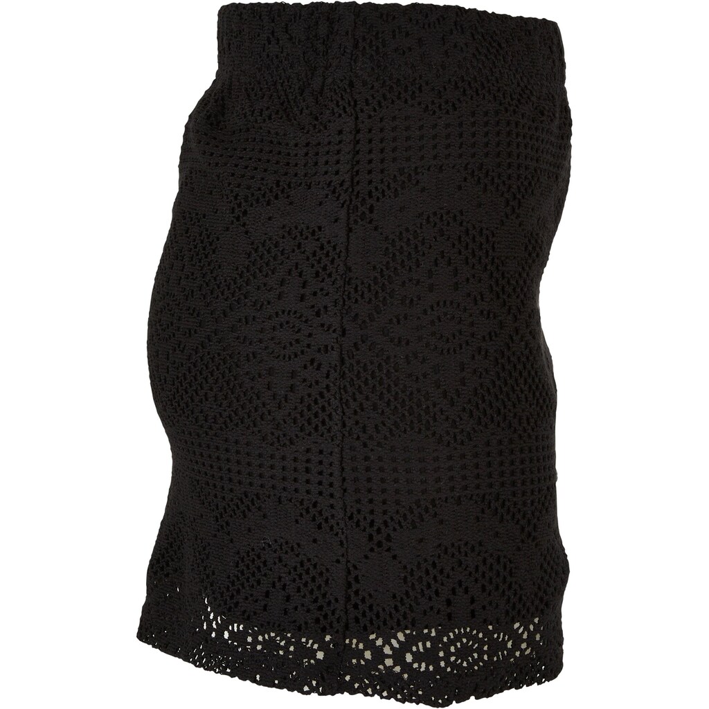 URBAN CLASSICS Jerseyrock »Urban Classics Damen Ladies Crochet Lace Mini Skirt«, (1 tlg.)