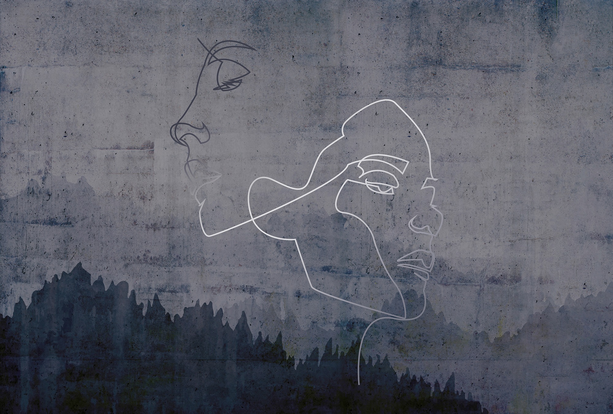 Architects Paper Fototapetas »Atelier 47 Silver Outline...