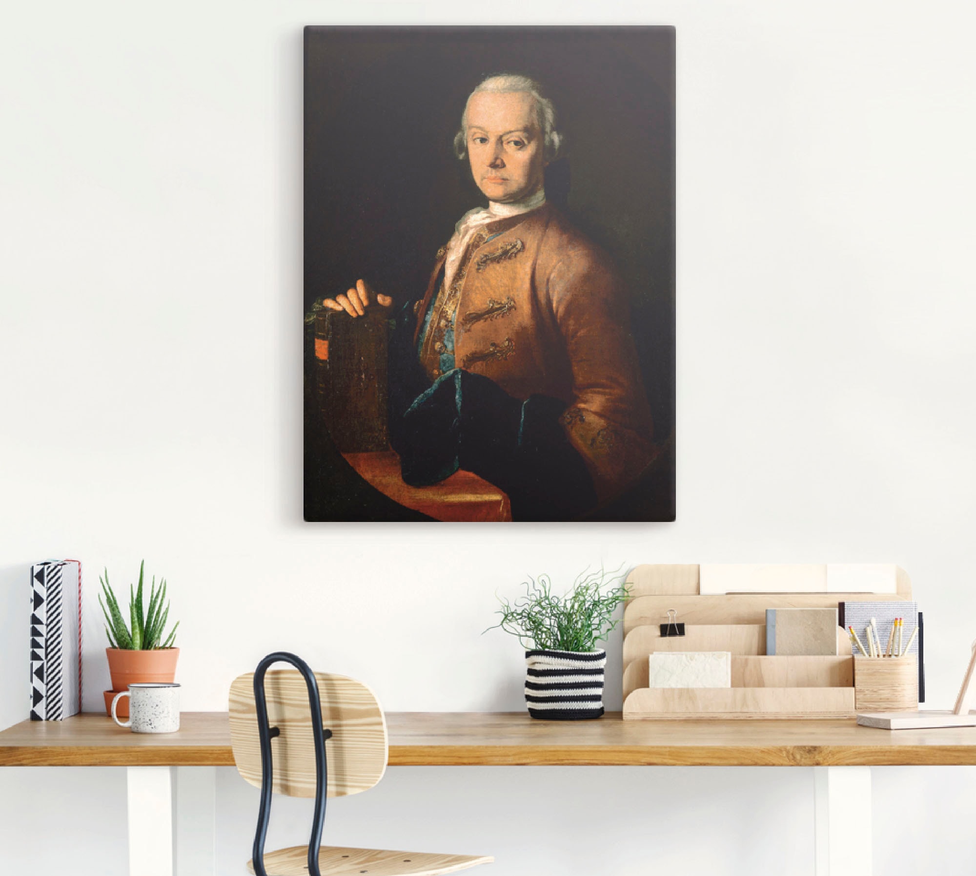 Artland Leinwandbild »Bildnis Leopold Mozart. Um 1765«, Menschen, (1 St.), auf Keilrahmen gespannt