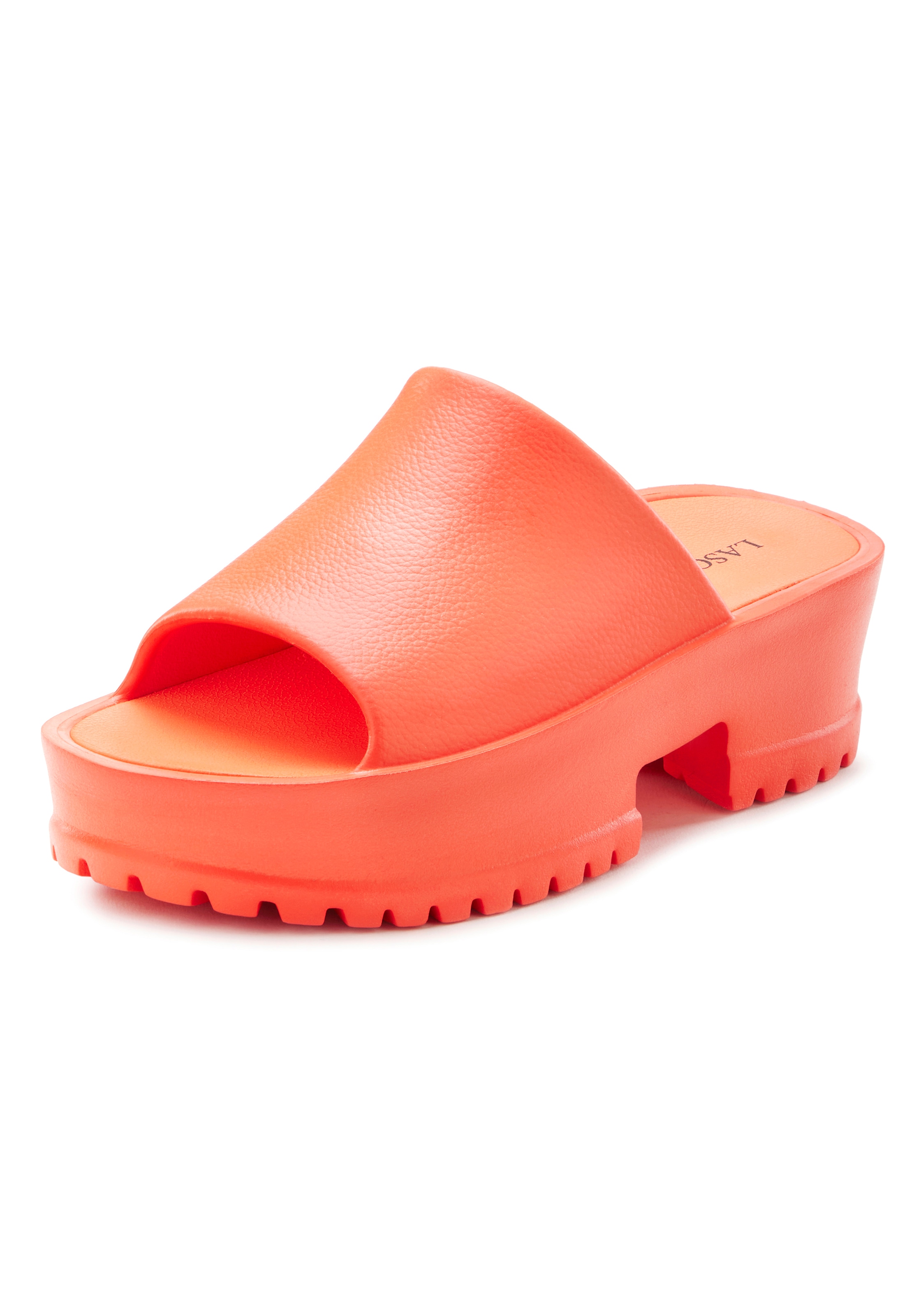 LASCANA Pantolette, Mule, Sandale, offener Schuh mit Plateausohle