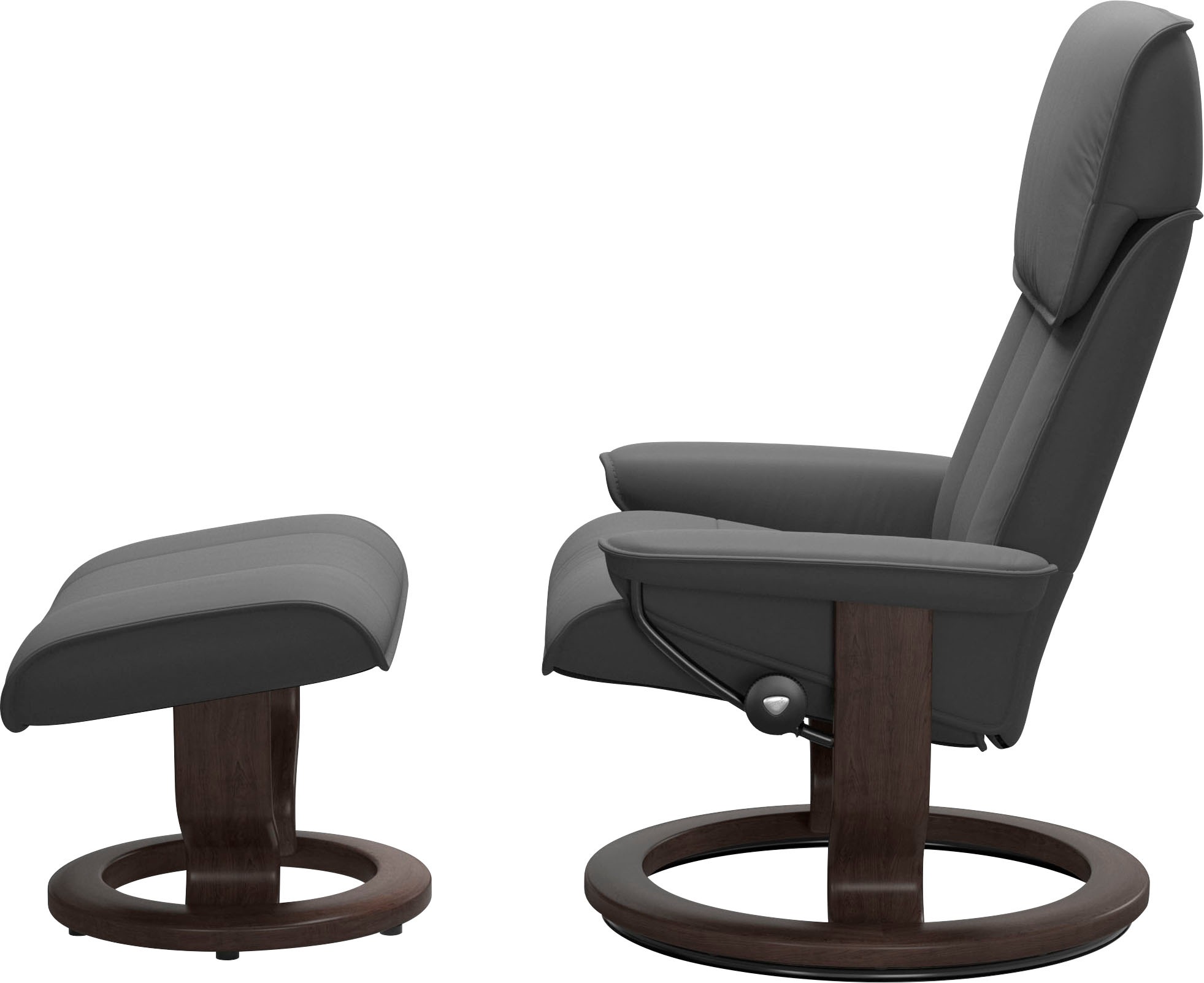 Thumbnail - Stressless Relaxsessel "Admiral", (Set, Relaxsessel inkl. Hocker), mit Classic Base, Größe M & L, Gestell Wenge