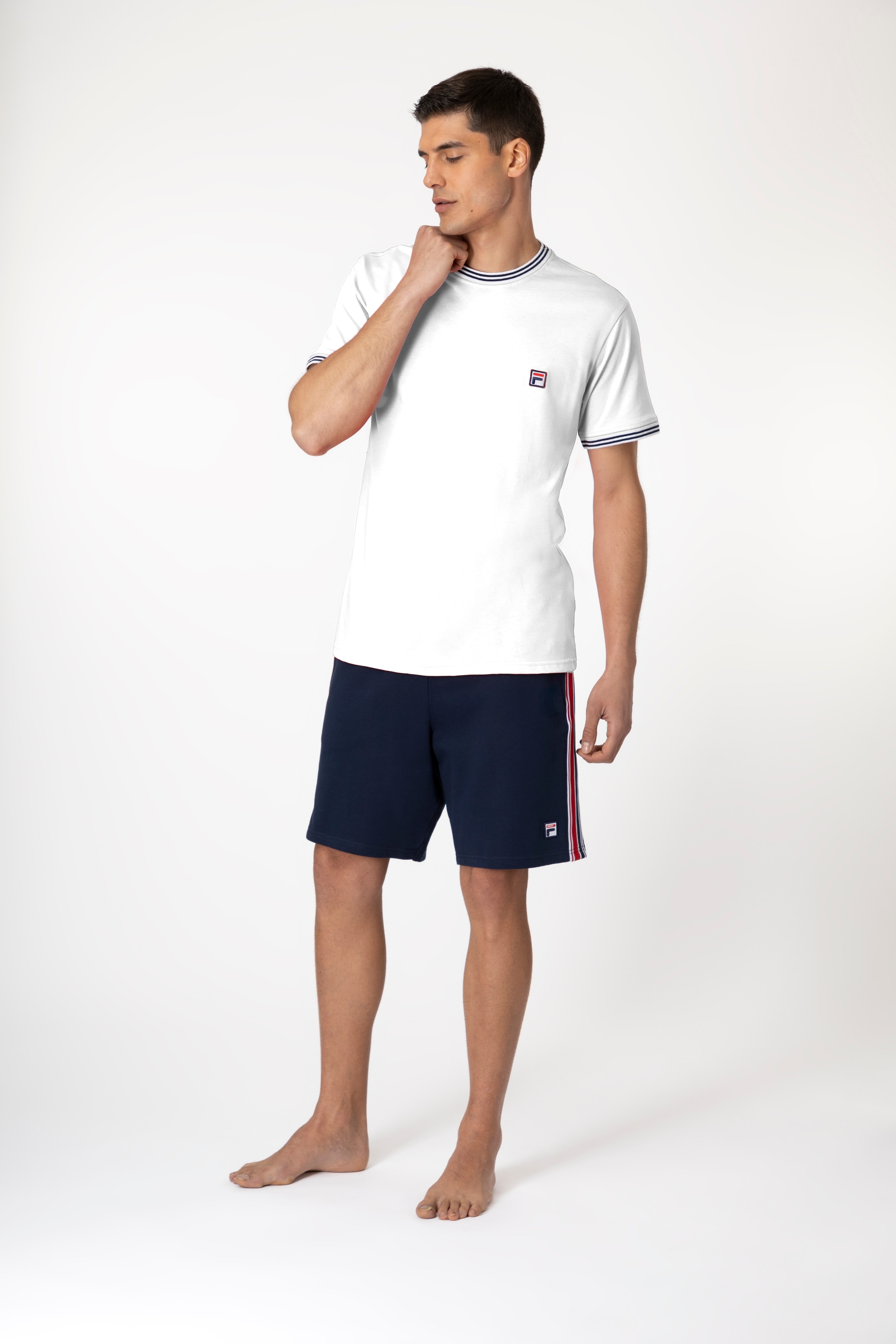 Fila Pyjama "MAN JERSEY TOP + FRENCH TERRY PANTS PYJAMAS", 2 Stk. mit sport günstig online kaufen