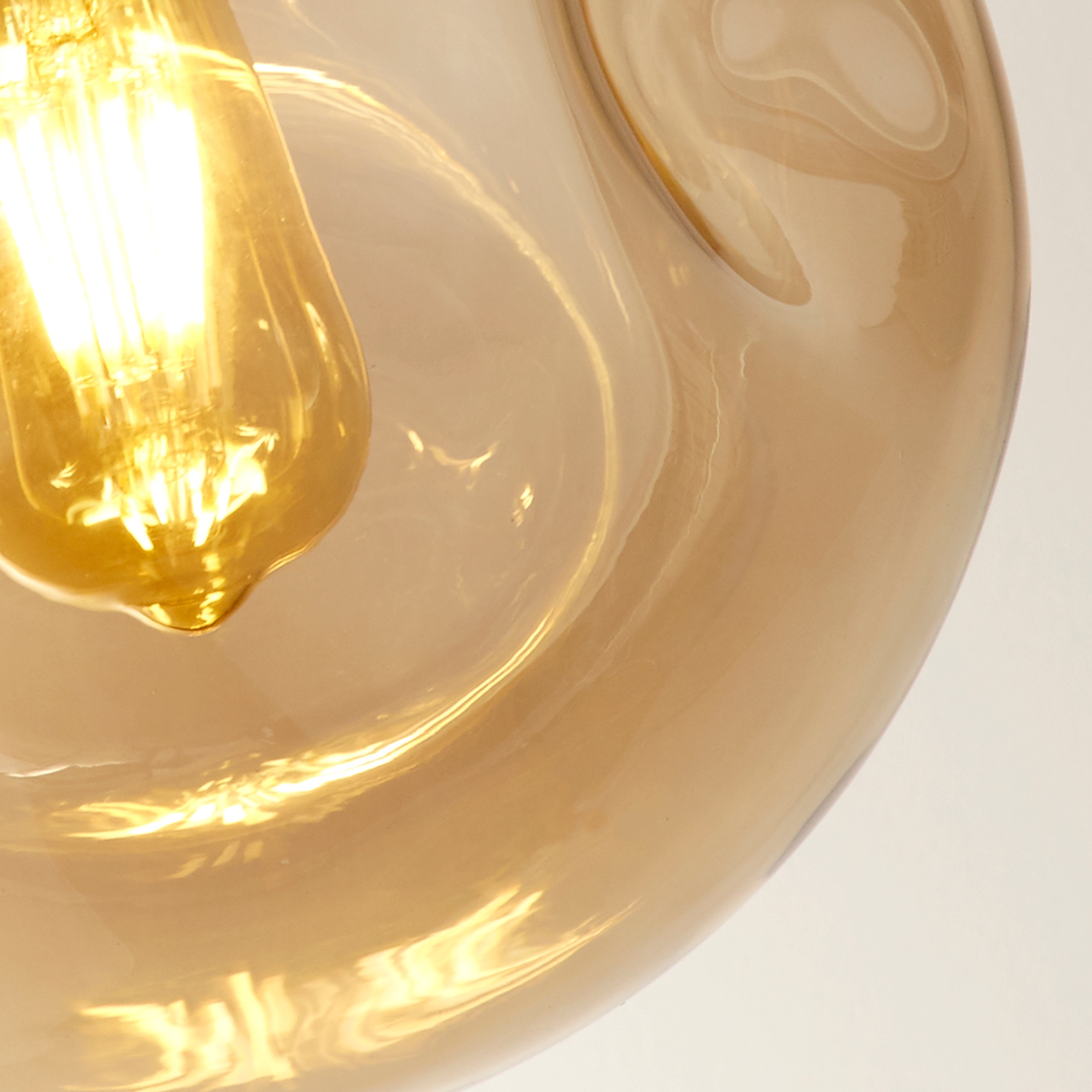 Searchlight Hängeleuchte »Hängeleuchte Punch, 3-flammig« E27 1 Stk. Mundgeblasenes Glas