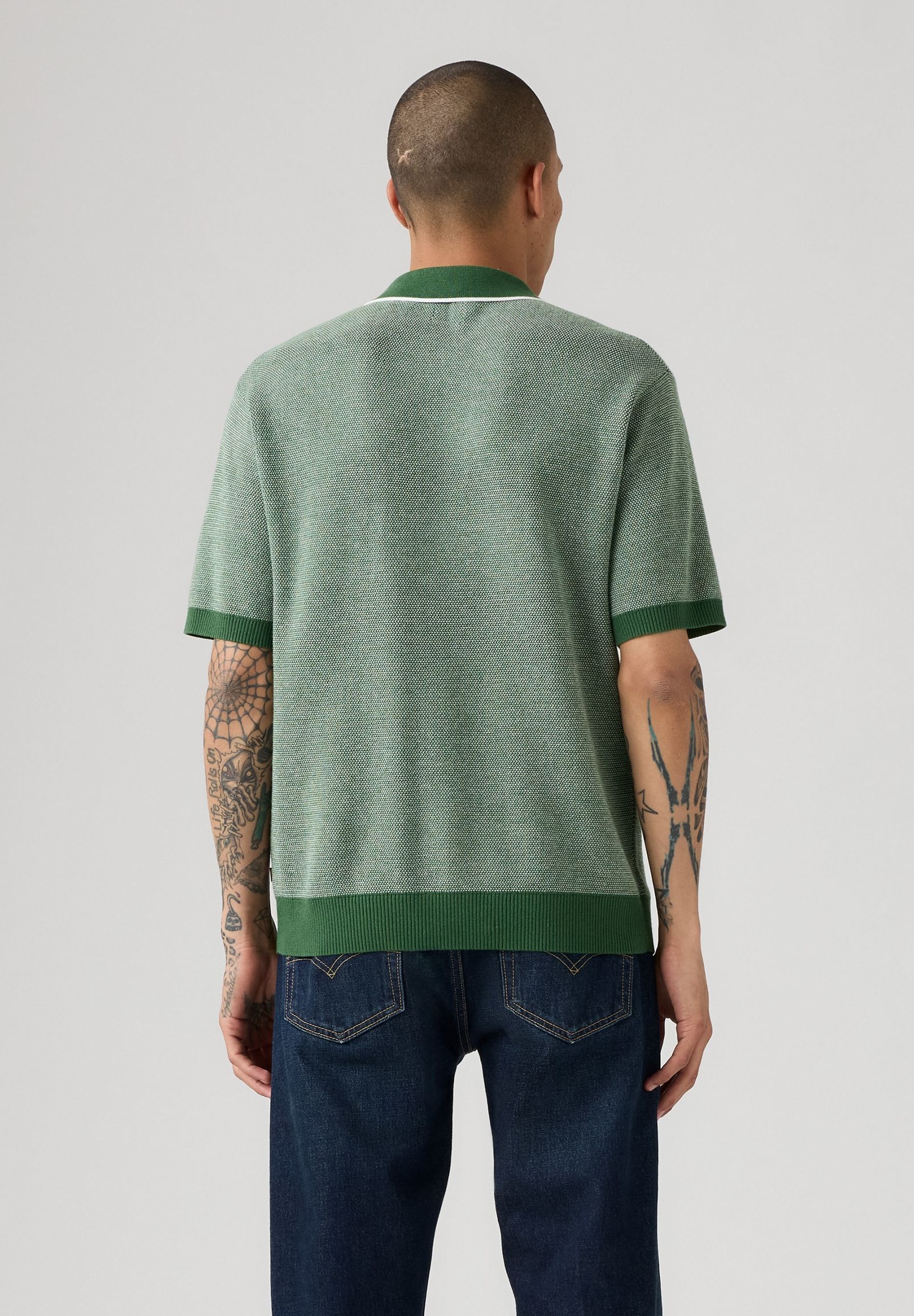 Thumbnail - Levis Poloshirt "LV POLO SKIPPER KNIT MULTI-COLOR" Kragen ohne Verschluss