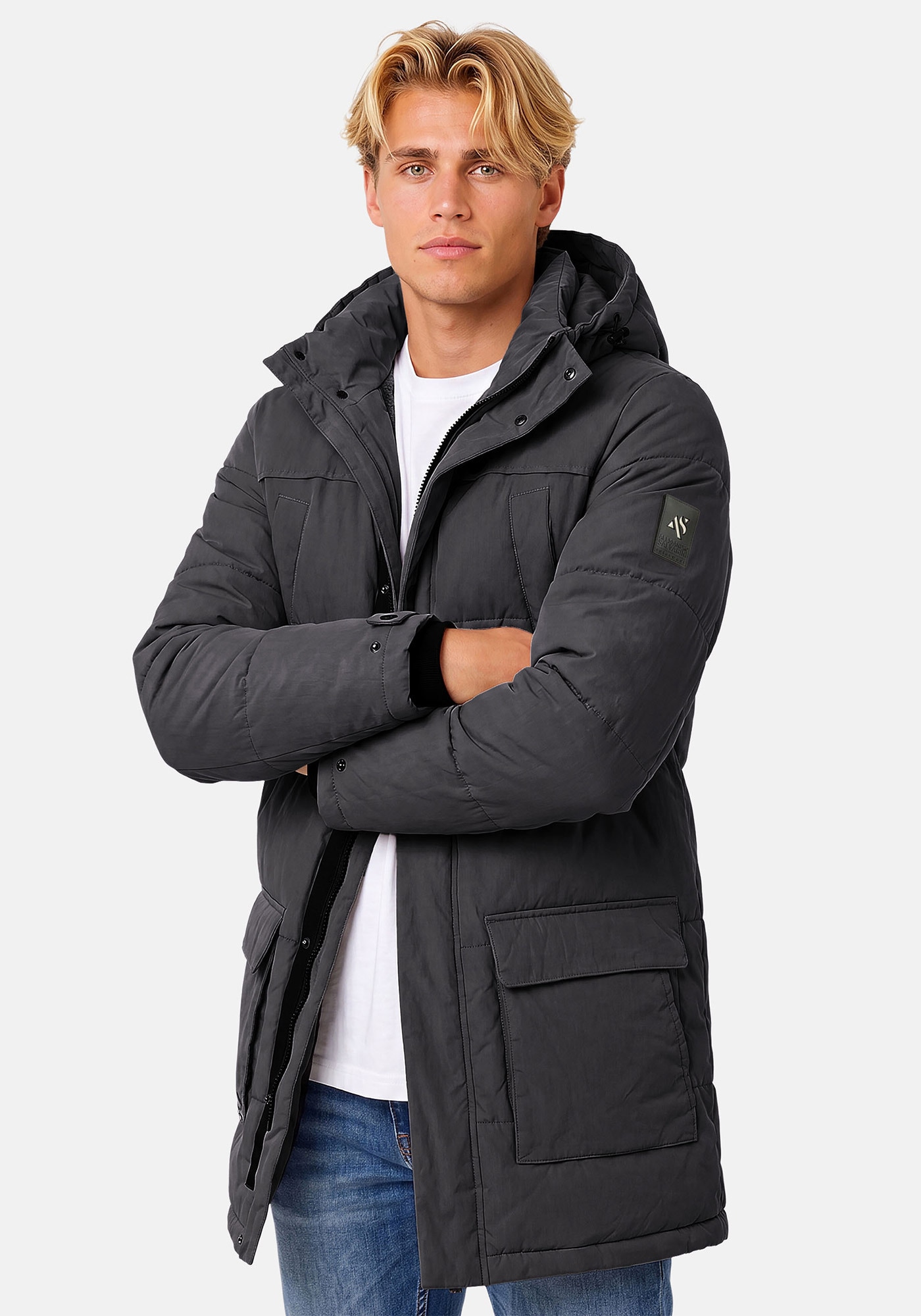 Alessandro Salvarini Winterjacke »ASArtiika« innen mit warmem Teddyfell