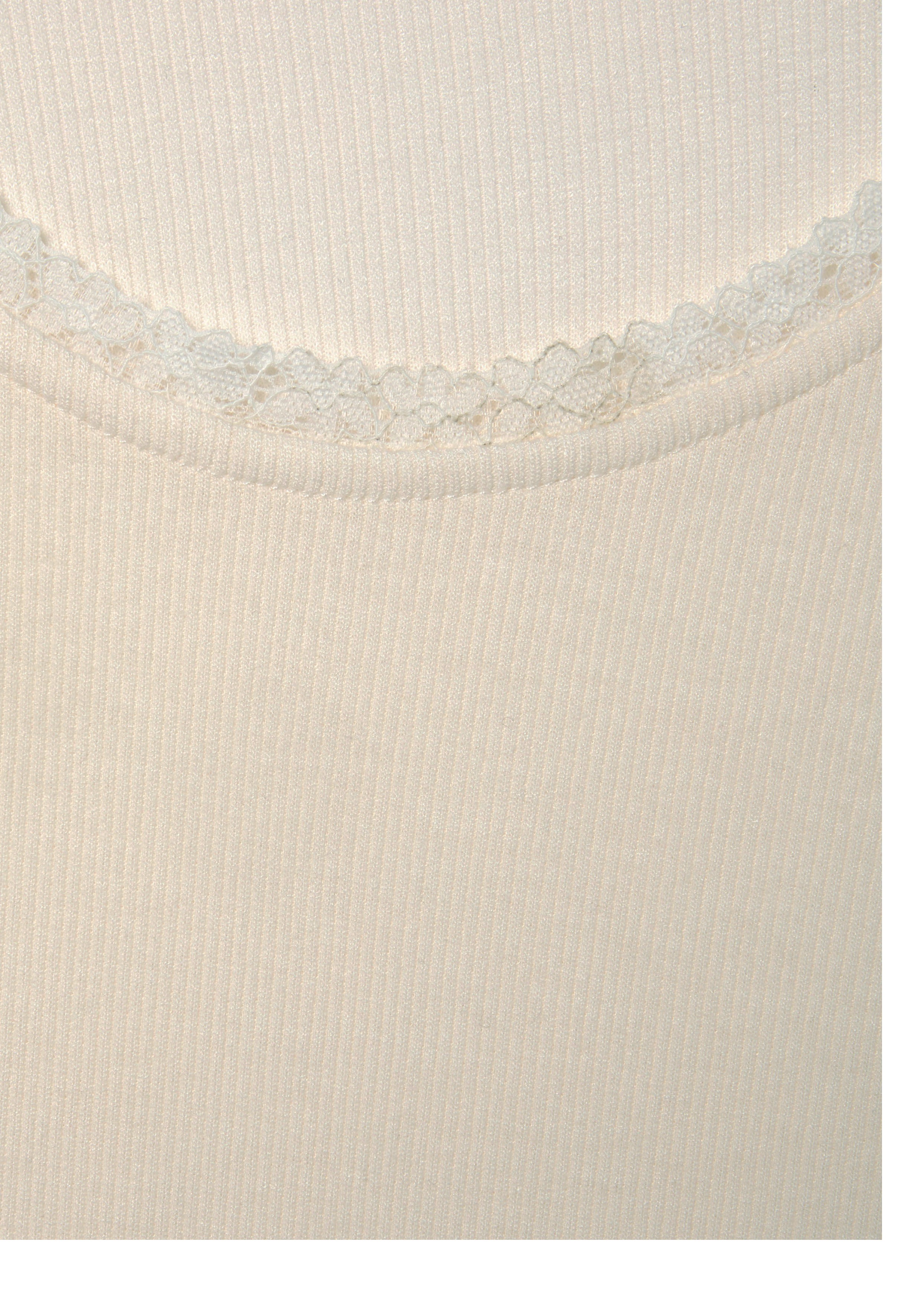 Thumbnail - LASCANA Langarmshirt "mit zarter Spitze am Ausschnitt" aus weicher Viskose-Ripp-Qualität