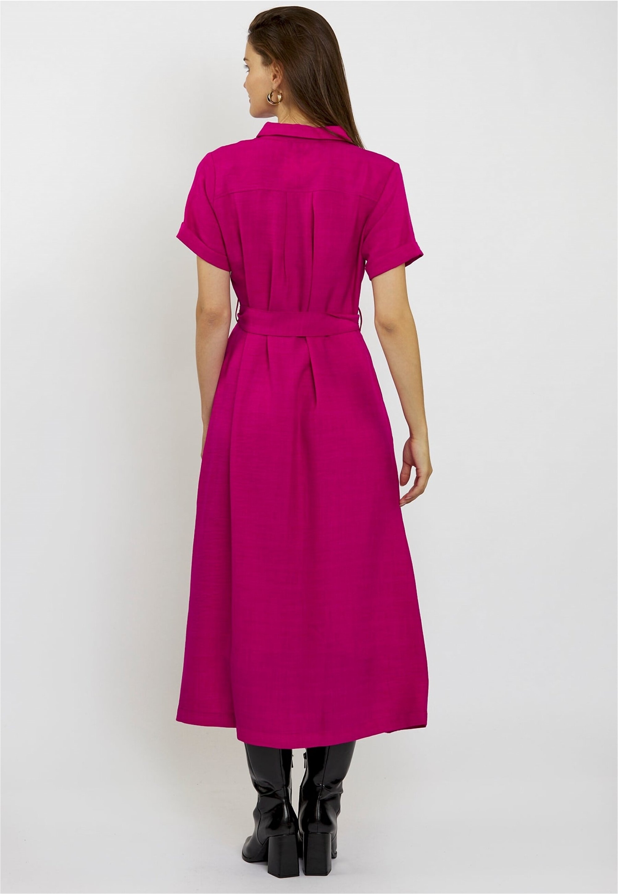 freshlions Jerseykleid »Long Button up«, mit langem Schnitt