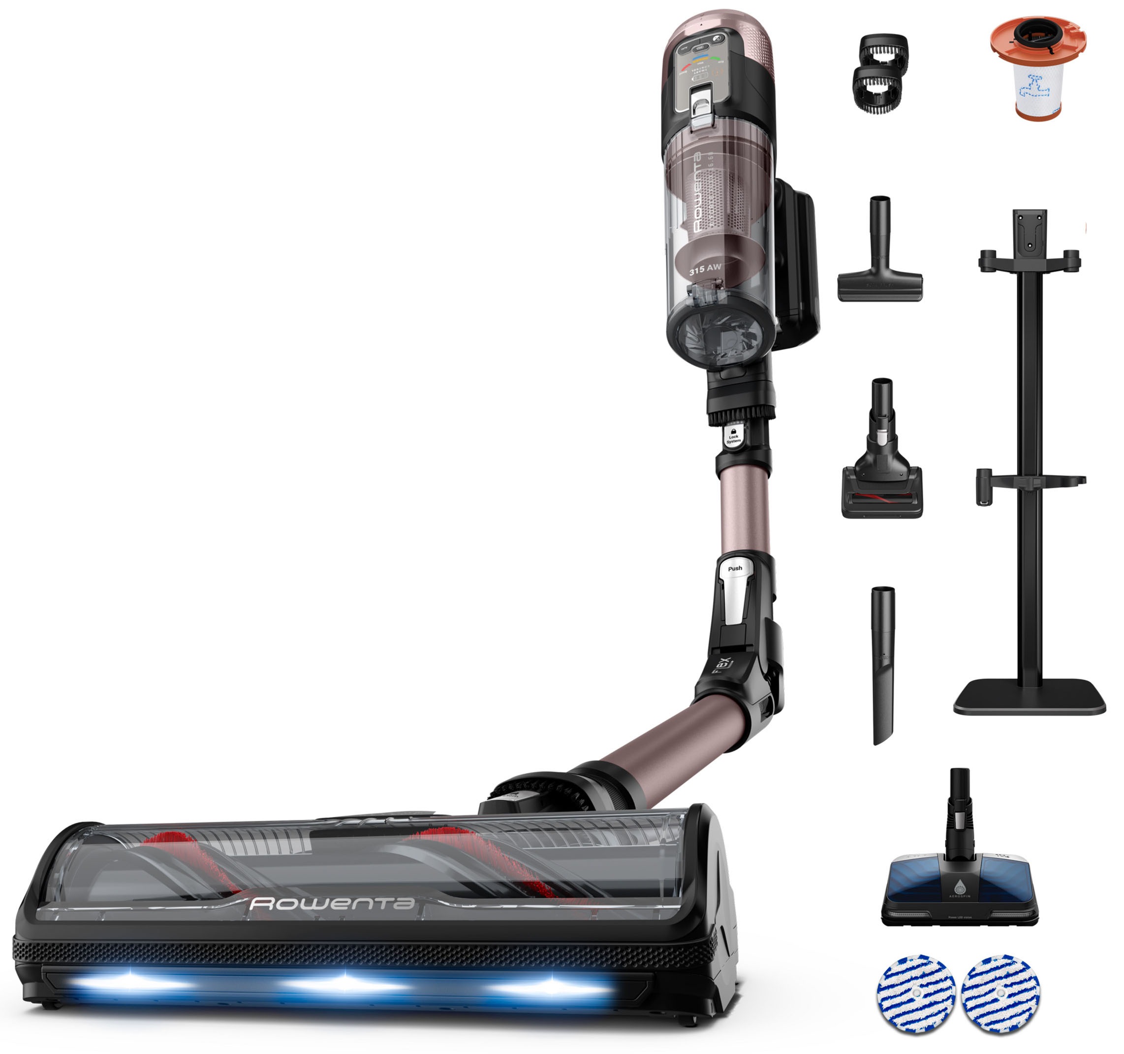 Rowenta Akku-Hand-und Stielstaubsauger "X-Force Flex 16.60, 120 Minuten Lau günstig online kaufen