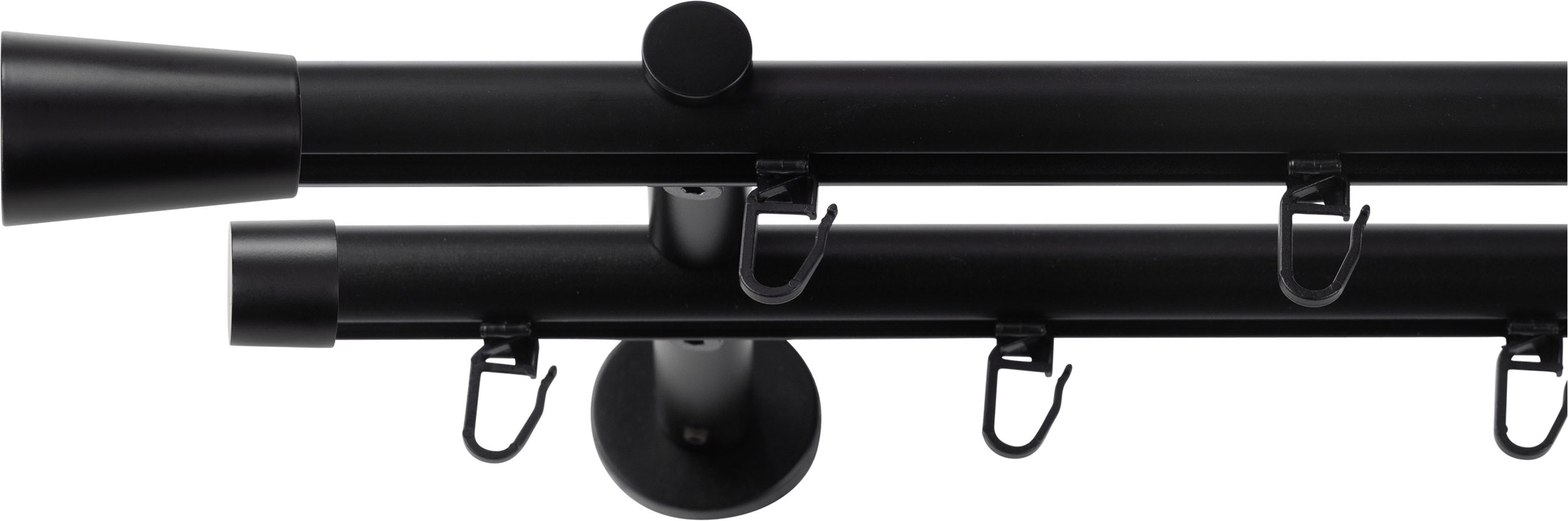 SN DECO GROUP Gardinenstange Ø 19 mm 2 läufig-läufig Fixmaß;kürzbar