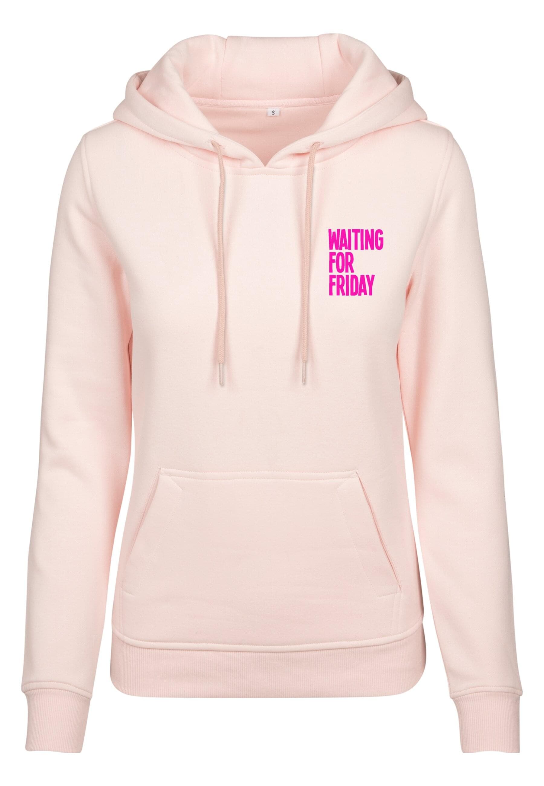 MisterTee Rundhalspullover »MisterTee Damen Ladies Waiting For Friday Hoody«