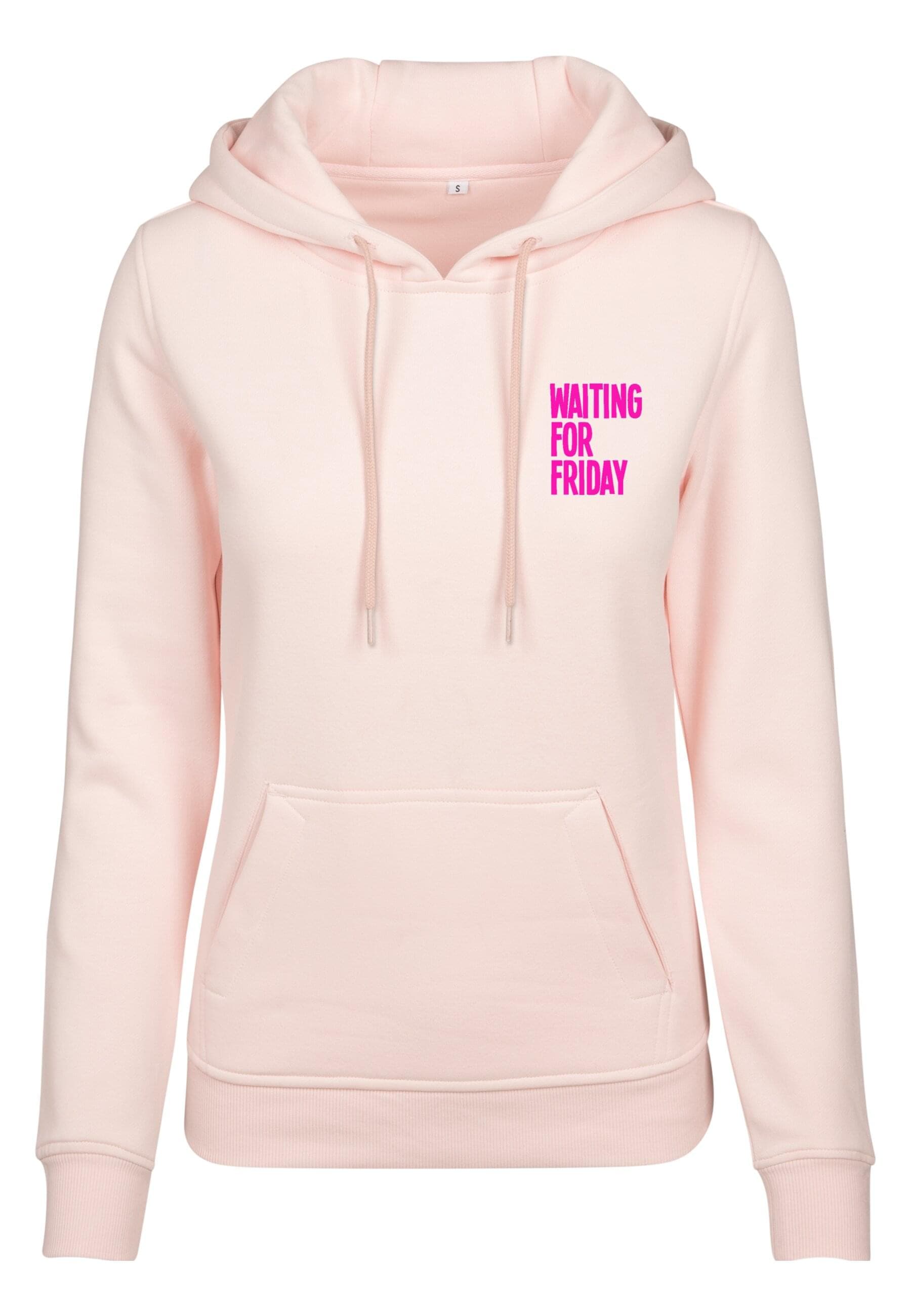 MisterTee Rundhalspullover "MisterTee Damen Ladies Waiting For Friday Hoody günstig online kaufen