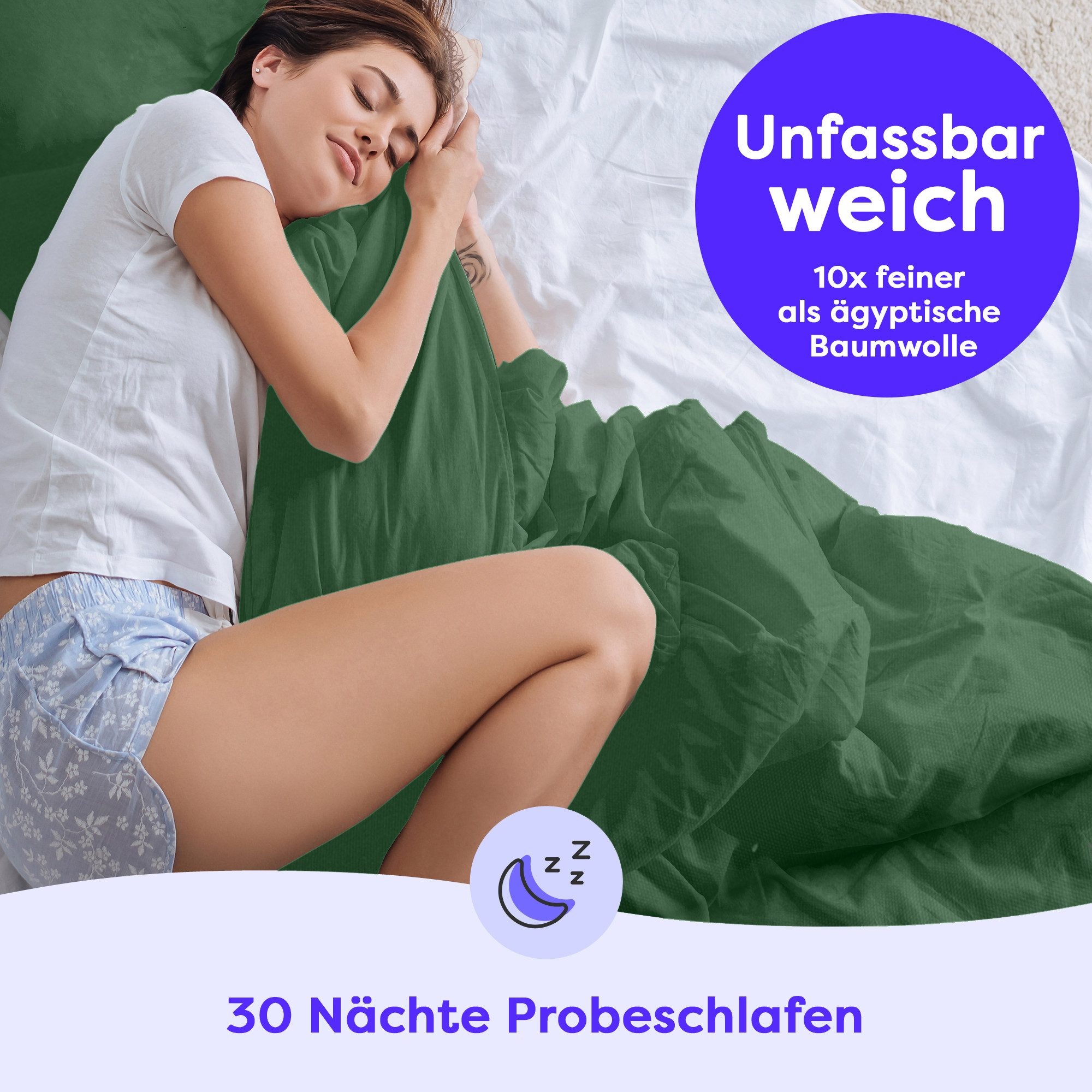 Wolkenfeld Bettwäsche "Allergiker Bettwäsche, unfassbar weich" 3 Stk. tlg. günstig online kaufen