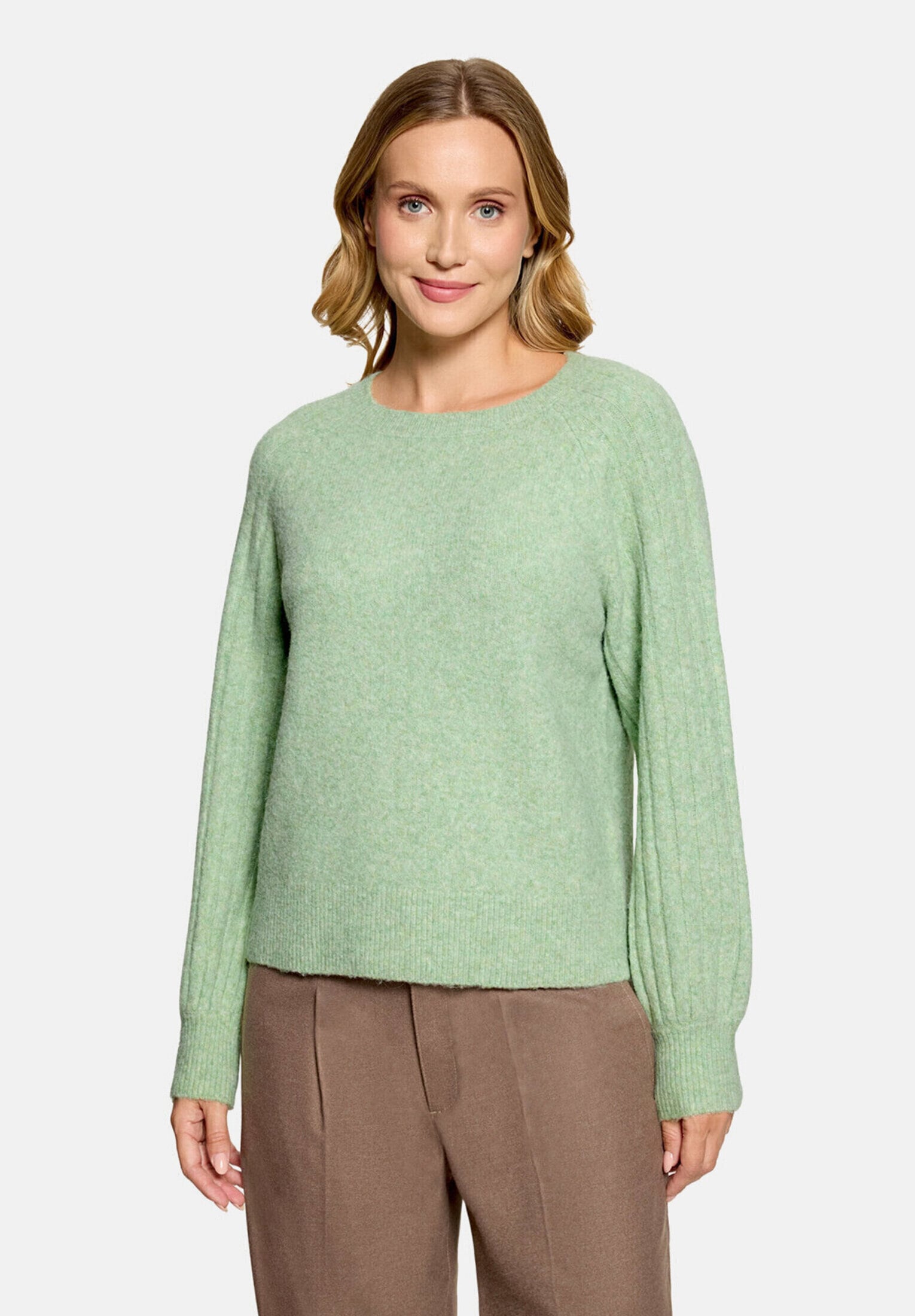 Cartoon Strickpullover »Damen mit Rundhalsausschnitt« 1