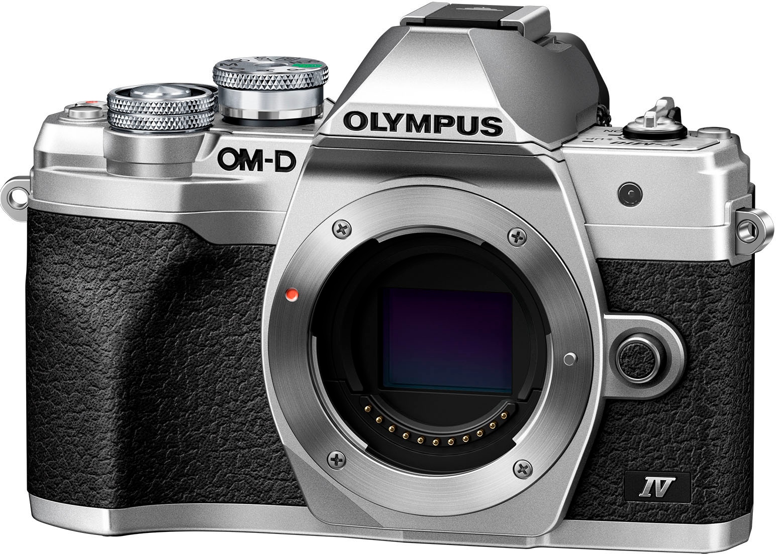 Olympus Systemkamera-Body »E-M10 Mark IV«, 20,3 MP, Bluetooth-WLAN (WiFi), +BLS-50, F-5AC USB-AC Adapter, USB cable, Shoulder Strap