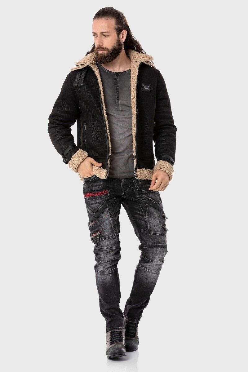 Cipo & Baxx Cargojeans »Hose«, Lässige Details und Applikationen