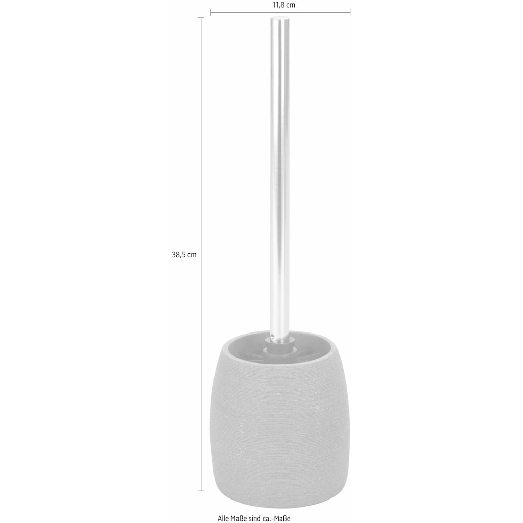 WENKO WC-Garnitur »Goa«, aus Polyresin (Kunststein)