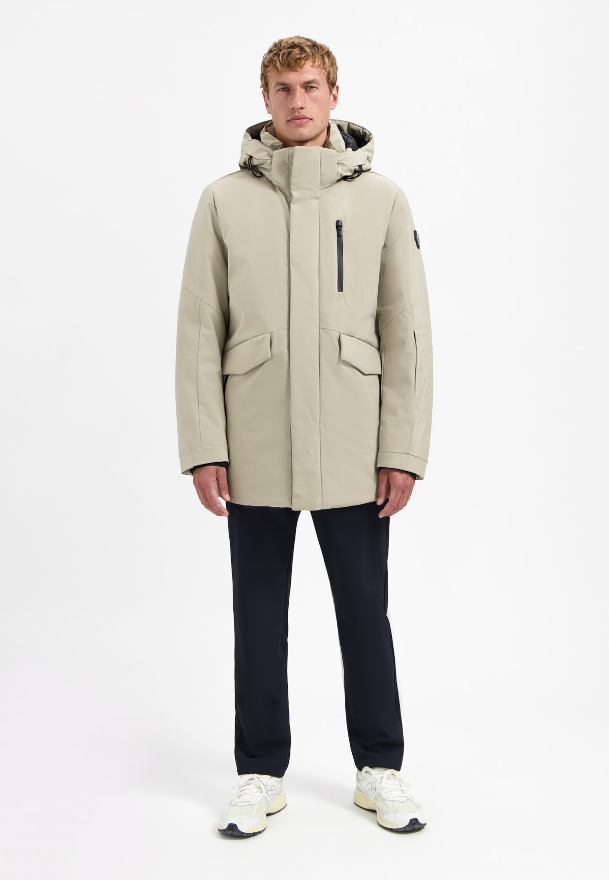 NO EXCESS Parka »No Excess Langer Parka mit Kapuze«