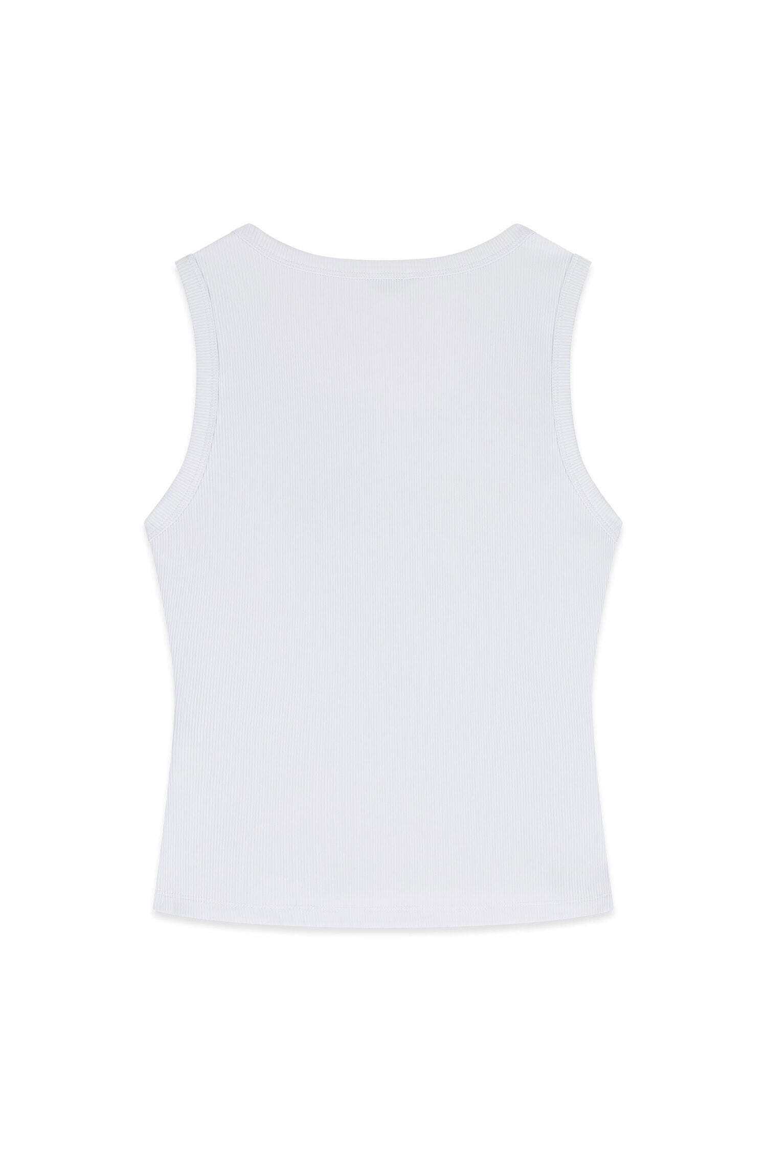 Guess Ripptanktop »SL SAVINA TRIANGLE LOGO TANK« mit Schmucksteinbesatz