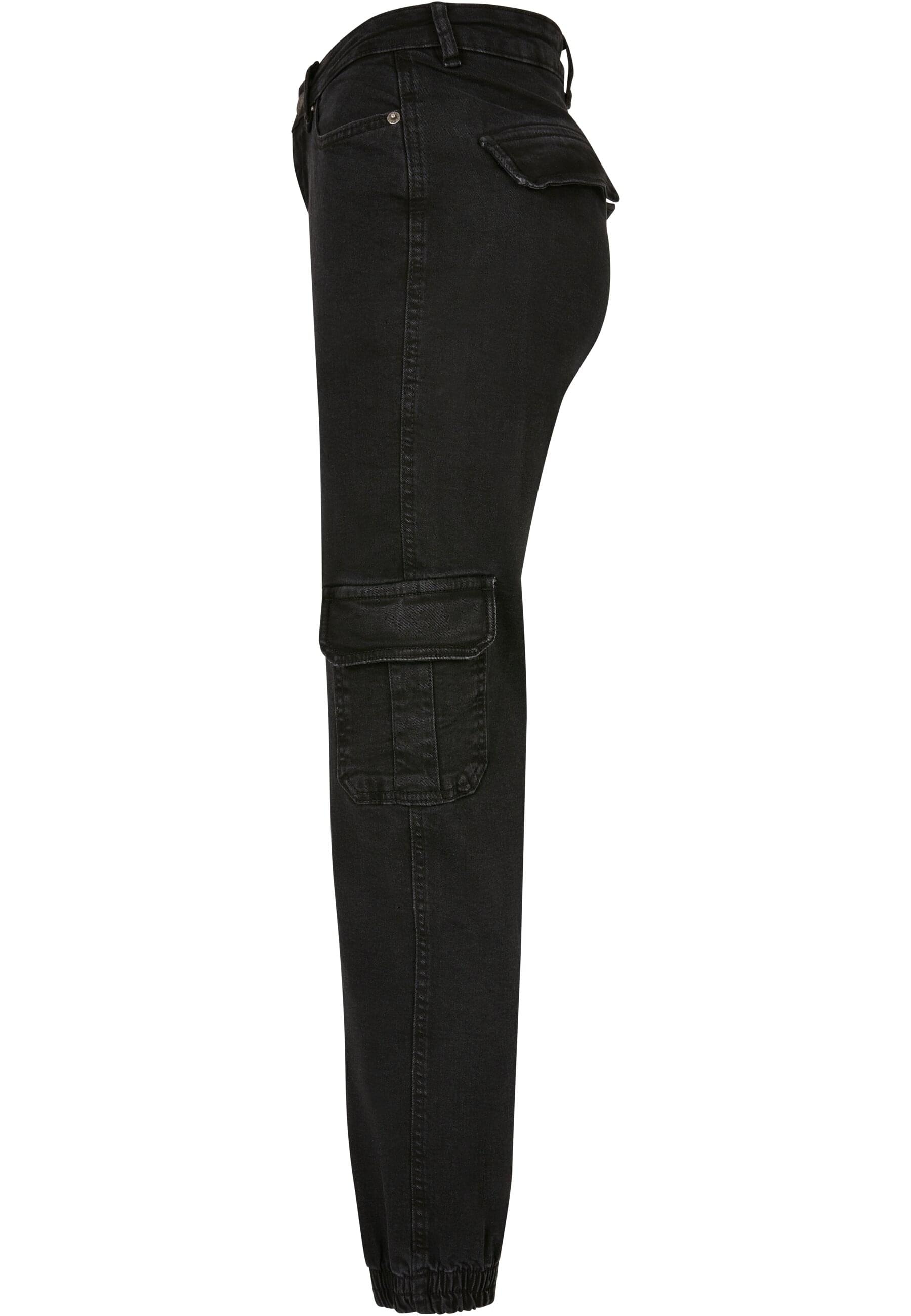 URBAN CLASSICS Stoffhose »Urban Classics Damen Ladies Organic Stretch Denim Cargo Pants«, (1 tlg.)