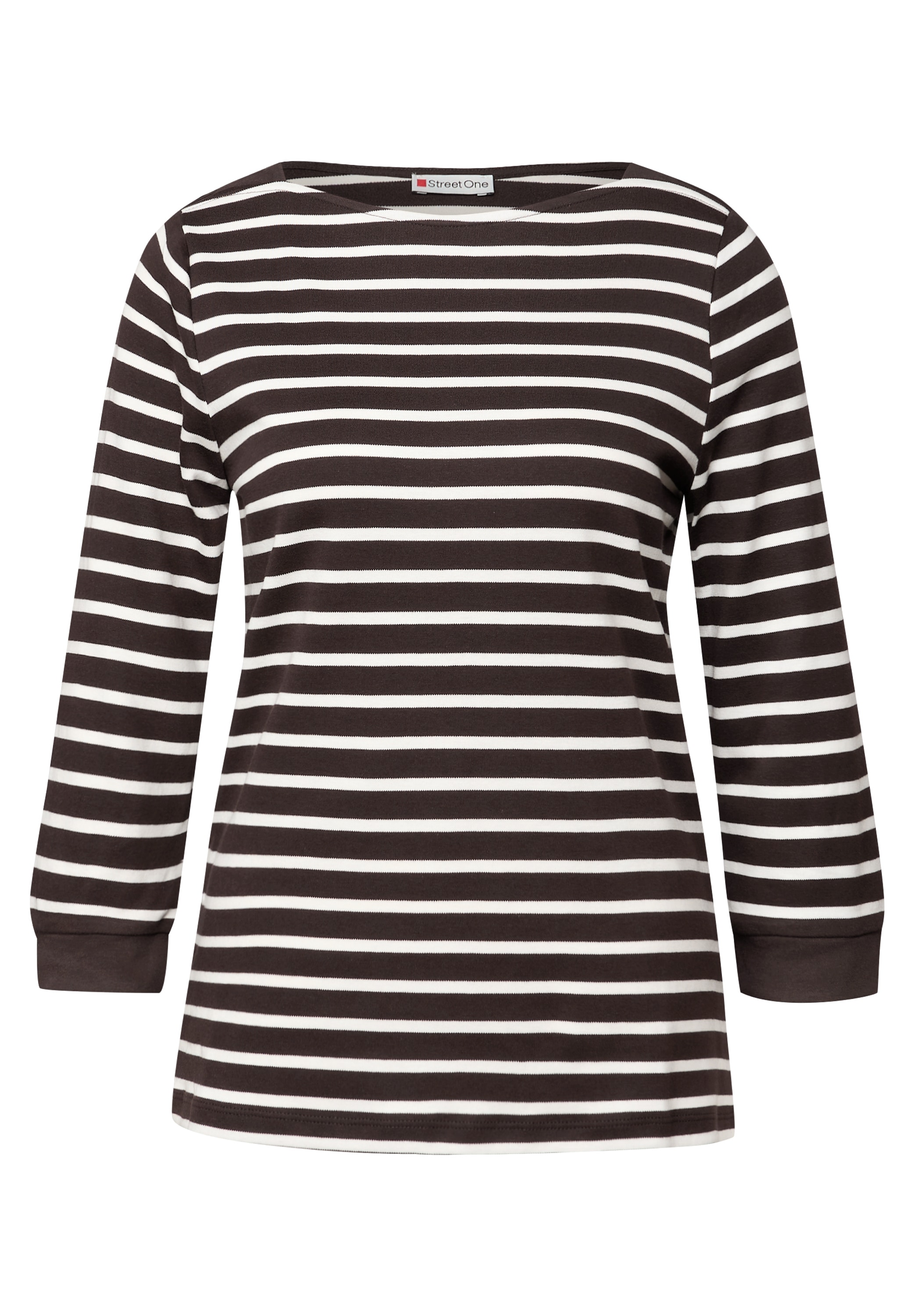 STREET ONE 3/4-Arm-Shirt, aus reiner Baumwolle