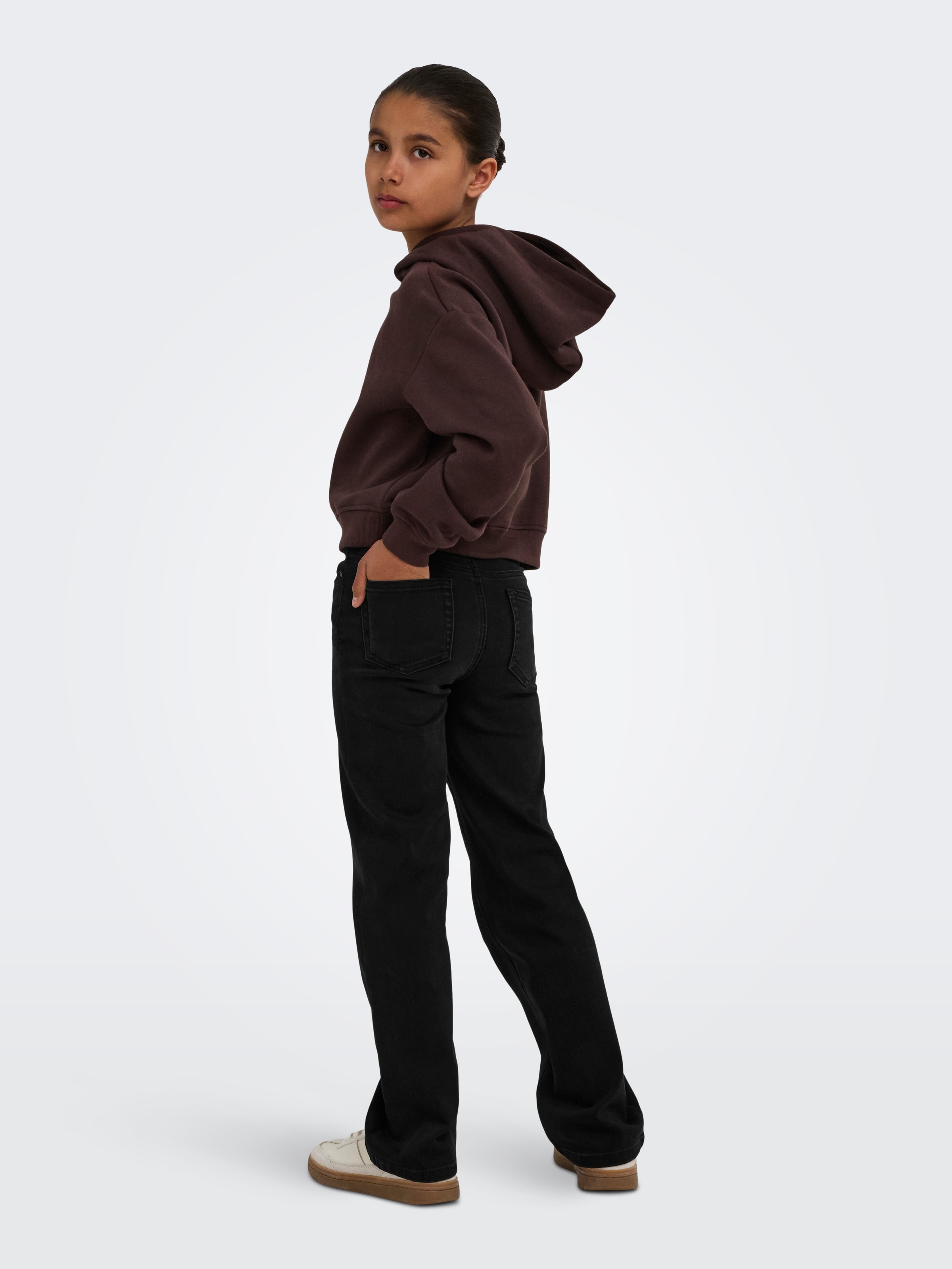 KIDS ONLY High-waist-Jeans »KOGJUICY-WAUW HW WIDE DNM GUA006 NOOS« Materialmix, high waist, wide fit