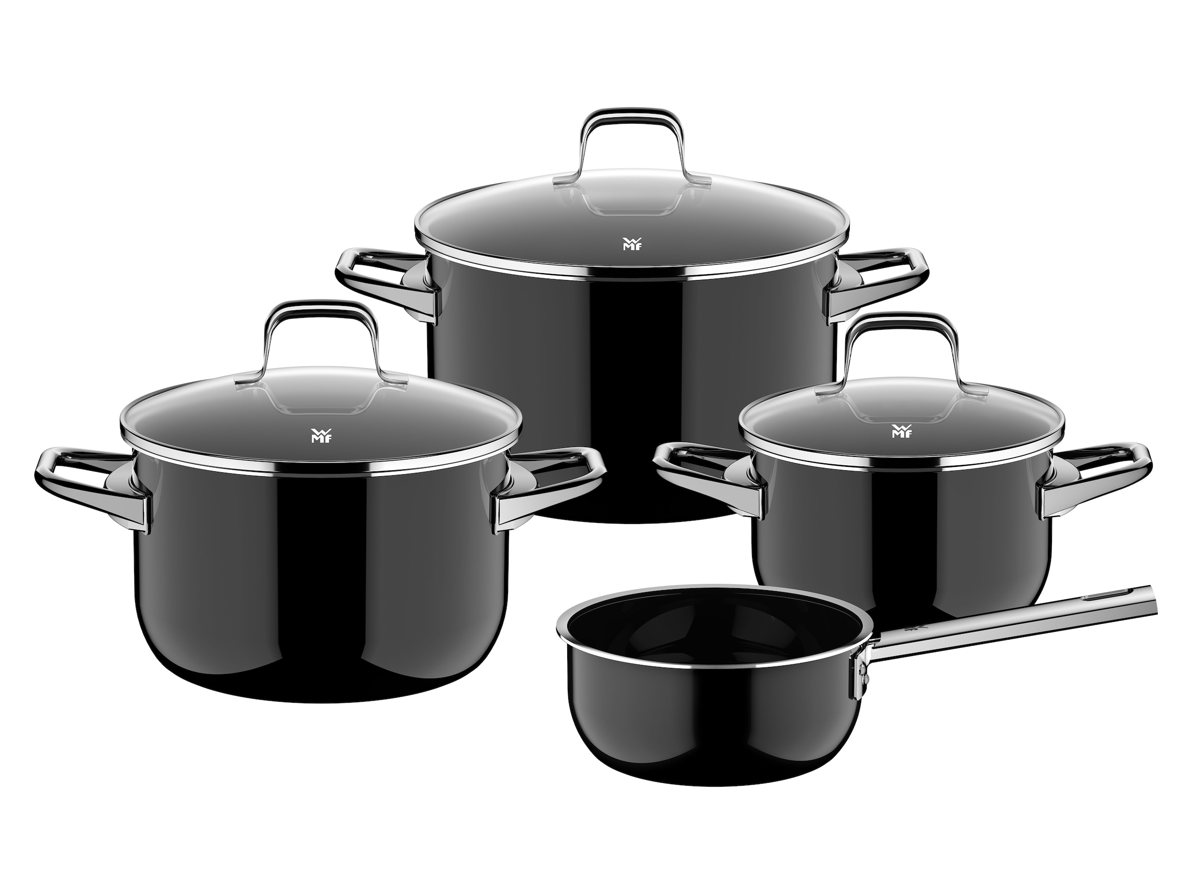 WMF Topf-Set "Fusiontec Essential Pro" Set, 7 tlg. tlg. Edelstahl  Glas günstig online kaufen