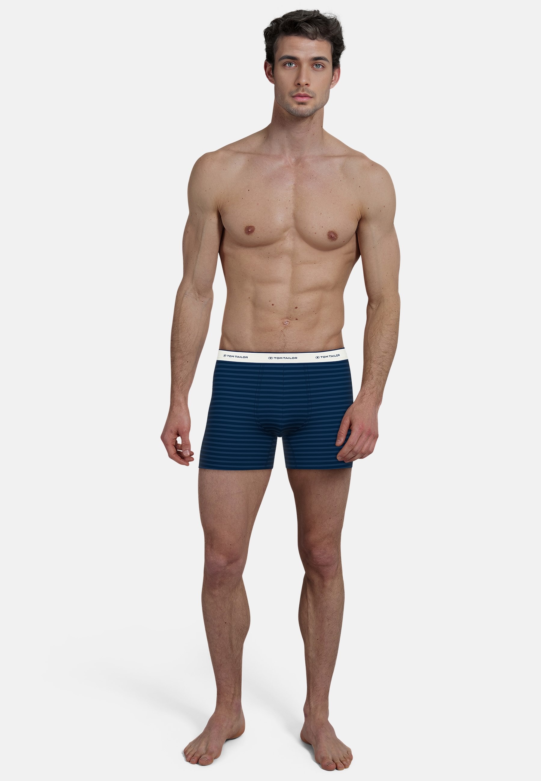 TOM TAILOR Boxershorts »Kentucky«, (4er Pack), Logobund, längeres Bein