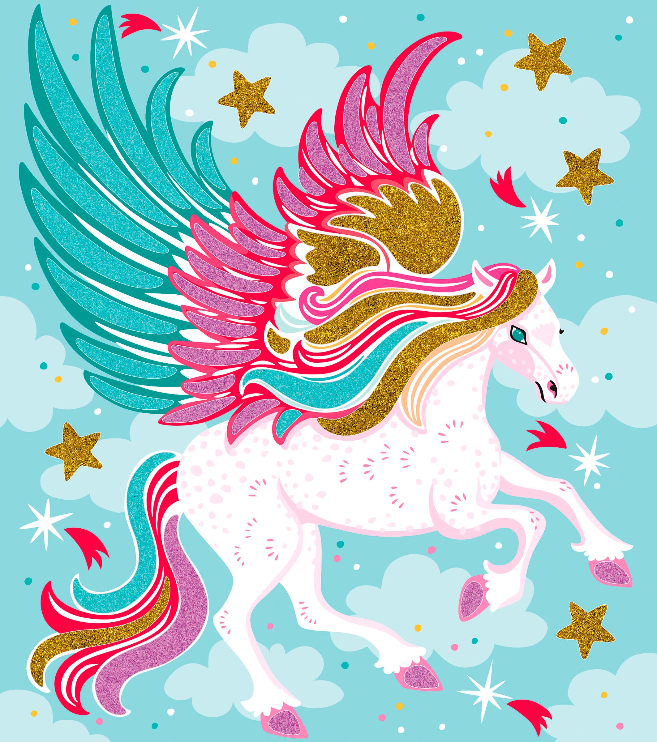Janod Kreativset »Glitter und Sand - Glitzernde Tiere«