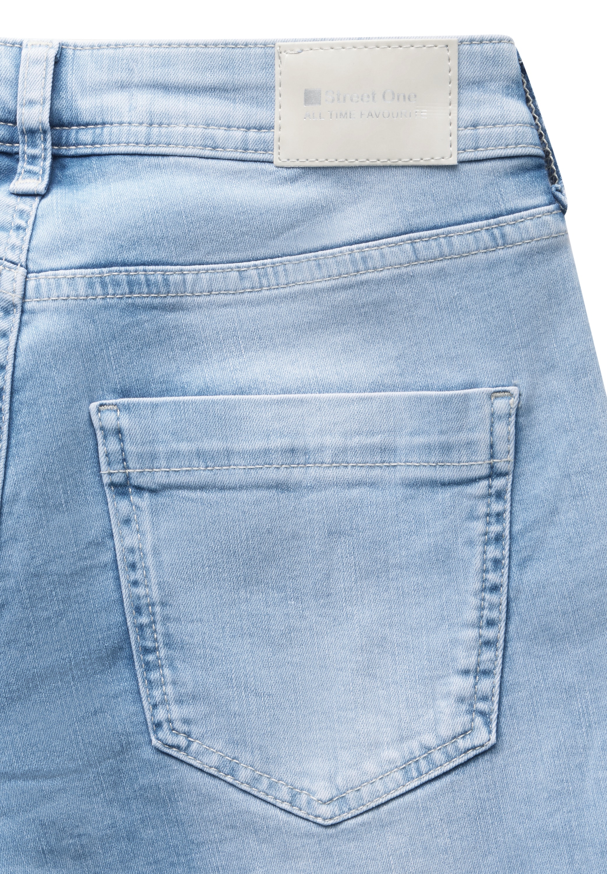 STREET ONE Slim-fit-Jeans, aus Baumwolle mit Stretchanteil