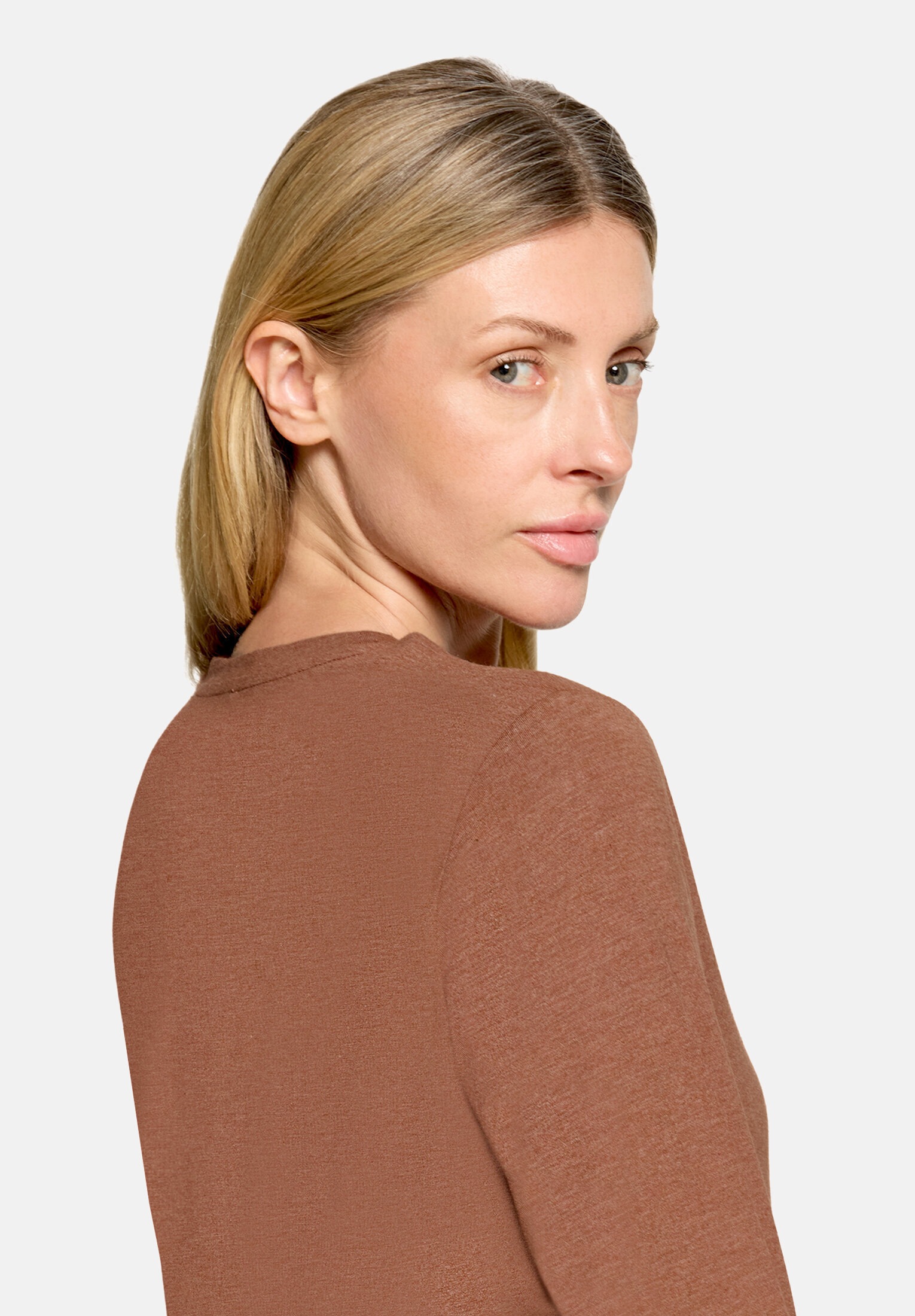 Betty&Co Kurzarmshirt »Damen mit Rundhalsausschnitt« 1