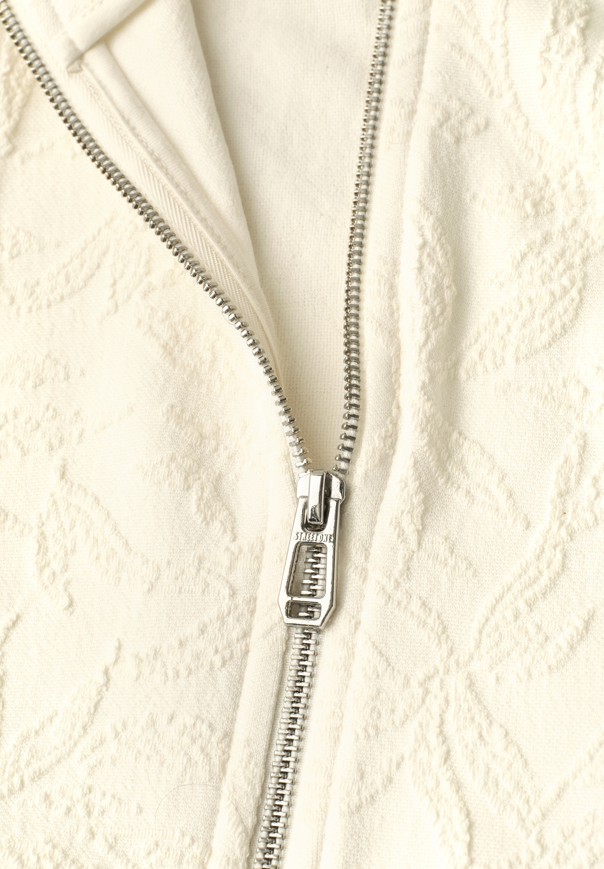 STREET ONE STUDIO Blouson ohne Kapuze Rundhalsausschnitt