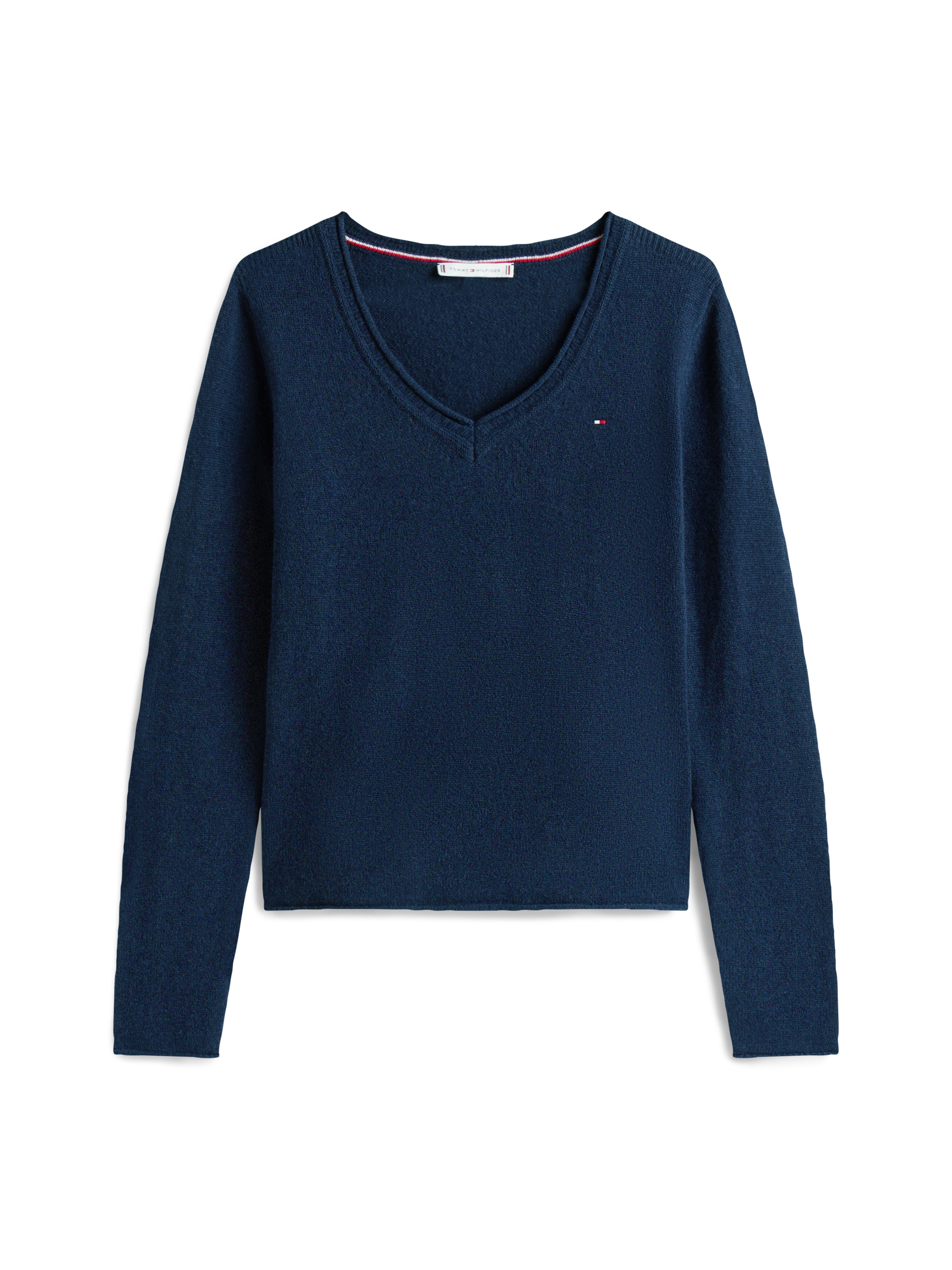 Tommy Hilfiger Strickpullover »SOFT WOOL V-NK SWEATER«, aus reiner Wolle