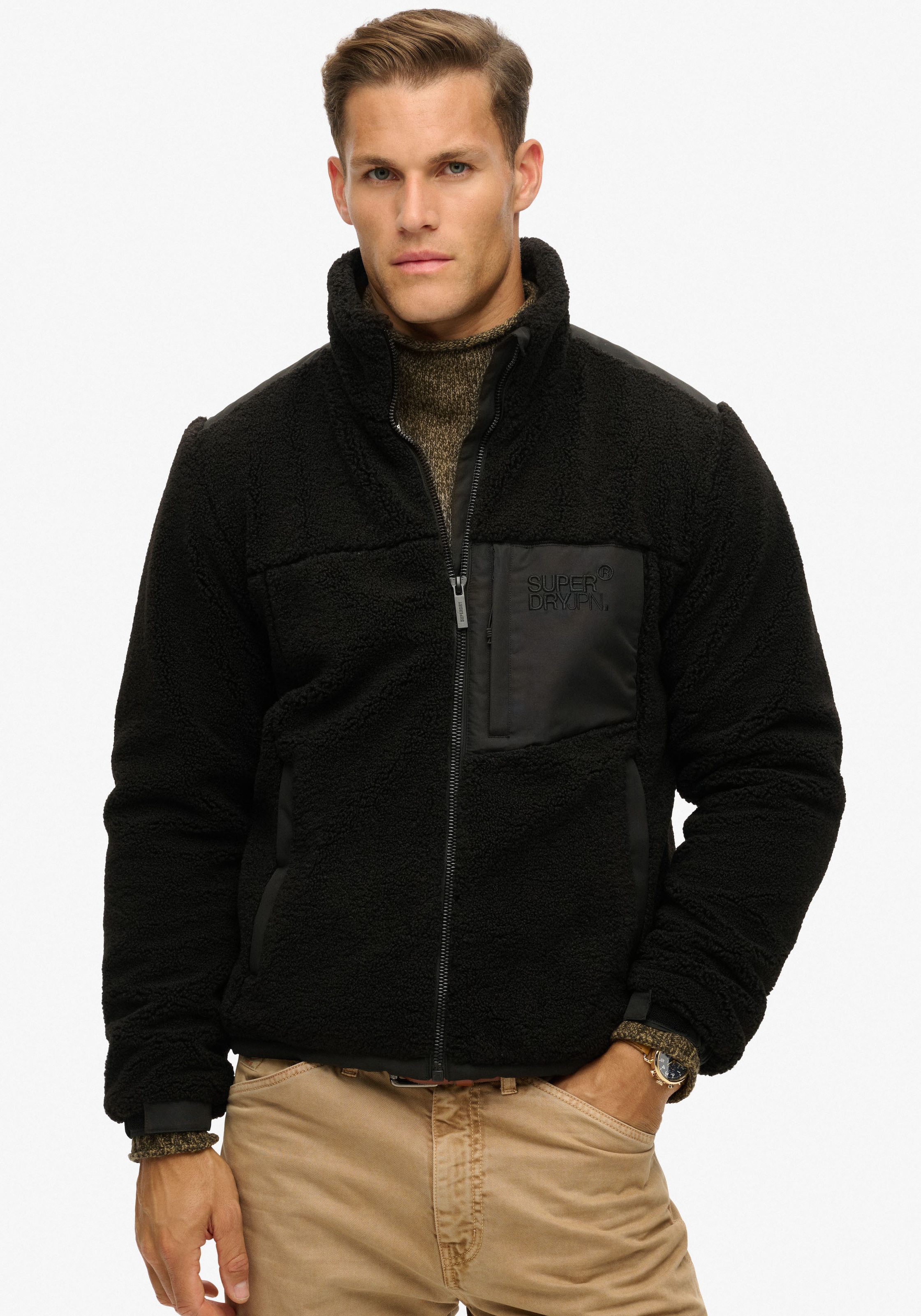 Superdry Fleecejacke "RELAXED FLEECE TREKKER JACKET"