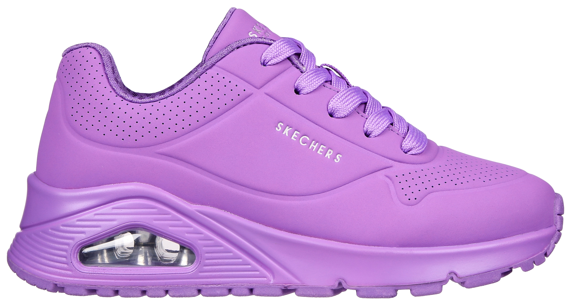 Skechers Plateausneaker »UNO GEN1 - NEON GLOW«, Keilsneaker, Schnürschuh, Sneaker mit Neon Glow